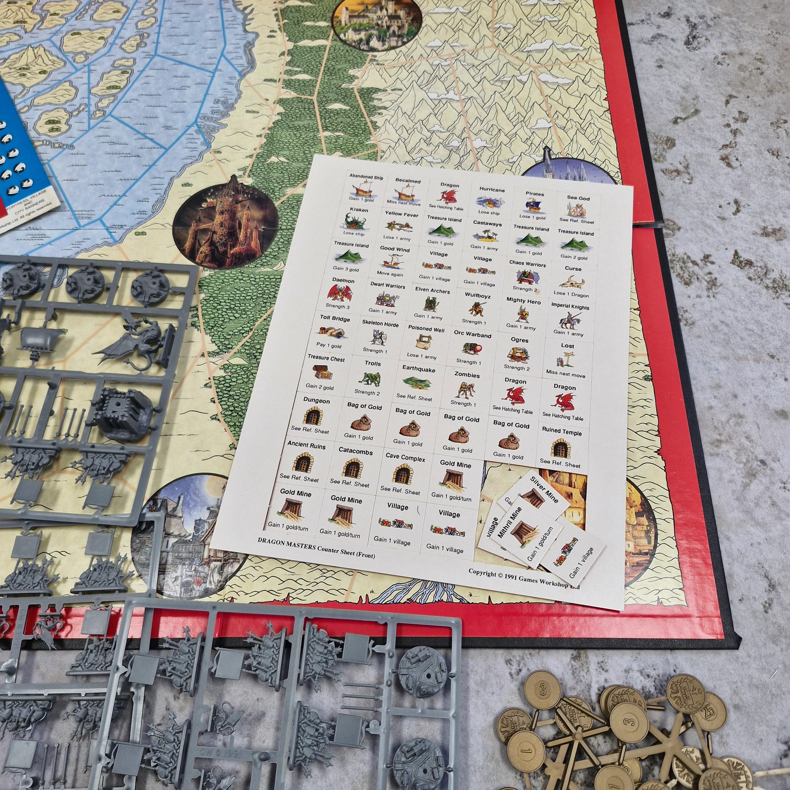 Dragon-Masters Board Game - Games Workshop 1991 - missing rulebook AY204 - Image 5