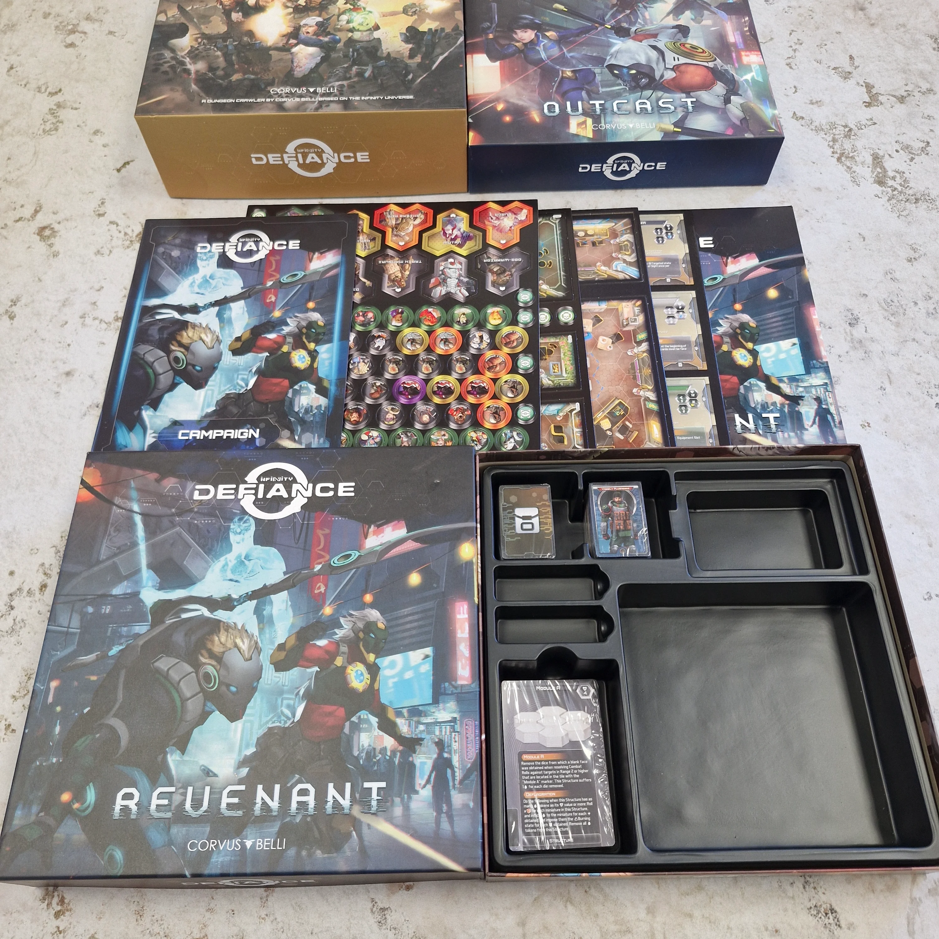 Infinity Defiance Core Box with Revenant and Outcast - No Miniatures  AV101 - Image 4