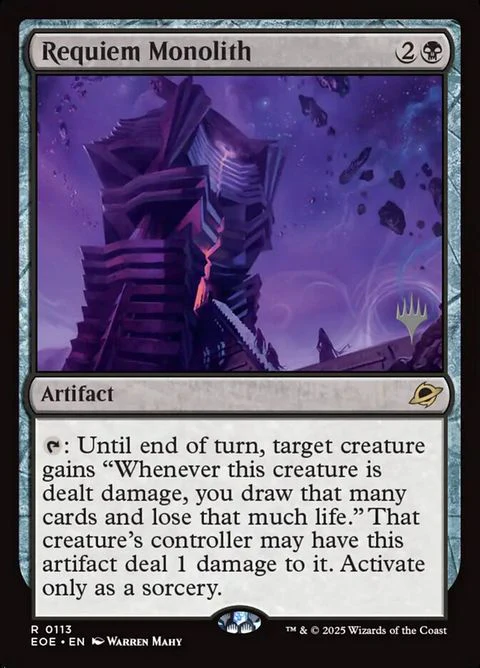 Requiem Monolith (113p) - Planeswalker Stamped