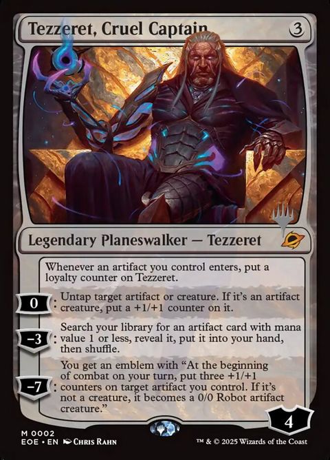 Tezzeret, Cruel Captain (2p) - Planeswalker Stamped