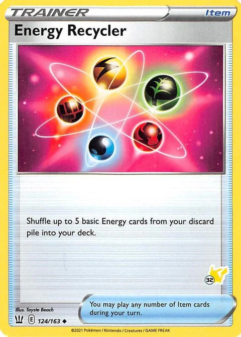 Energy Recycler - #32 Pikachu Stamped (124)