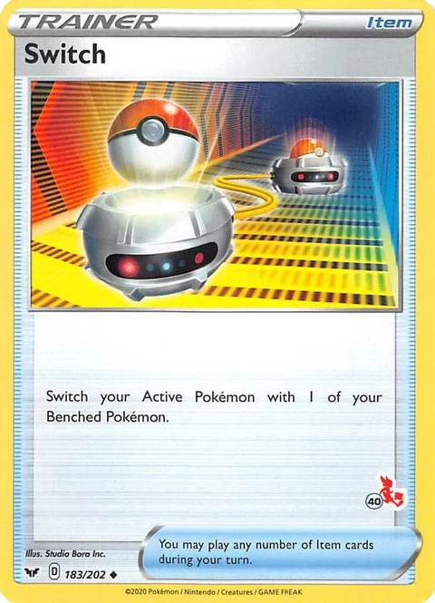 Switch - #40 Cinderace Stamped (183)