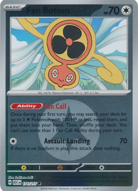 Fan Rotom - Energy Symbol Pattern (171)