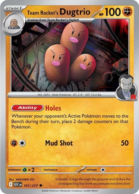 Team Rocket's Dugtrio (101)