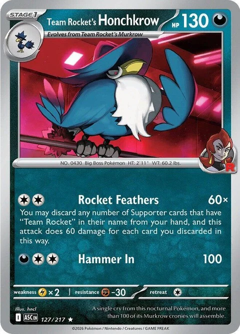 Team Rocket's Honchkrow (127)