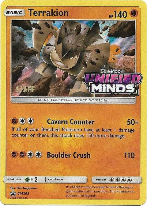 Terrakion - Prerelease | Staff (SM205)