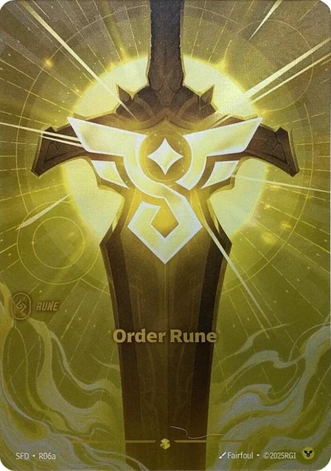 Order Rune (Alternate Art) (R06a)