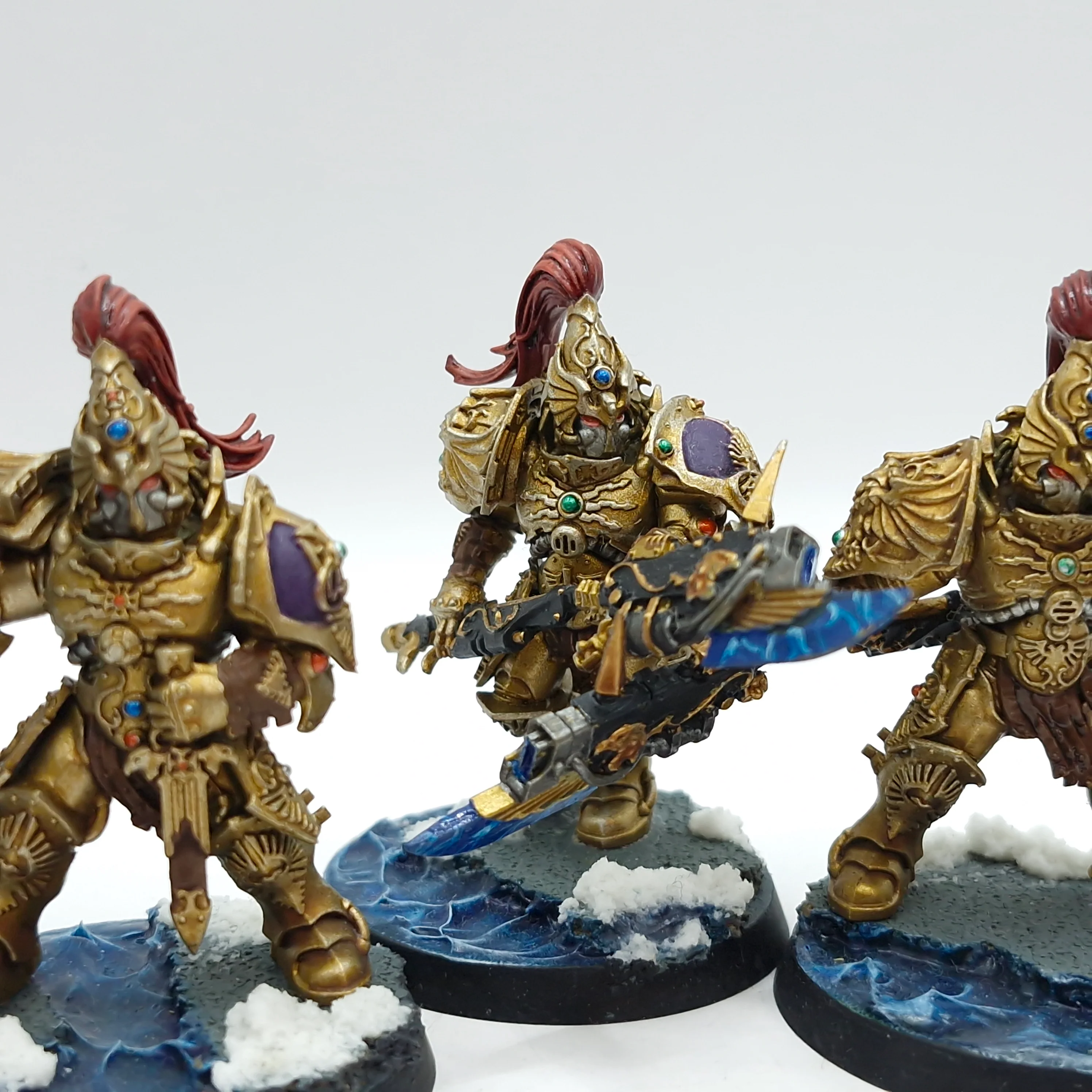Warhammer 40k: Adeptus Custodes Custodian Guard with Adrasite Spears OOP - Painted (BJ175) - Image 5