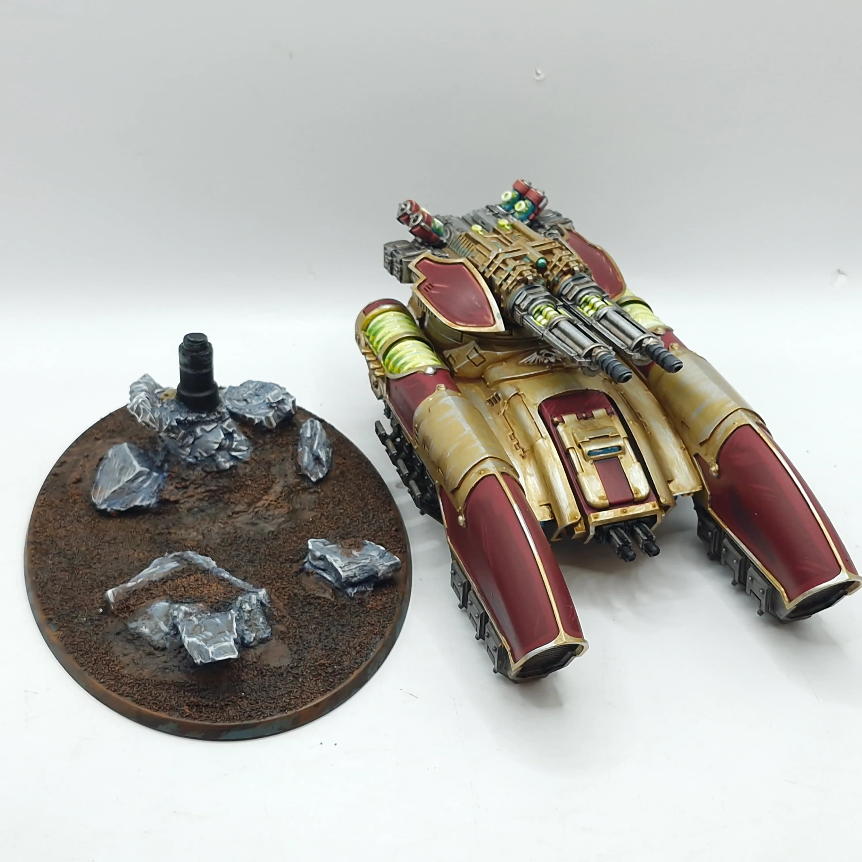 Warhammer 40k: Adeptus Custodes Forge World Caladius Annihilator Grav-tank - Painted (AX032) - Image 7