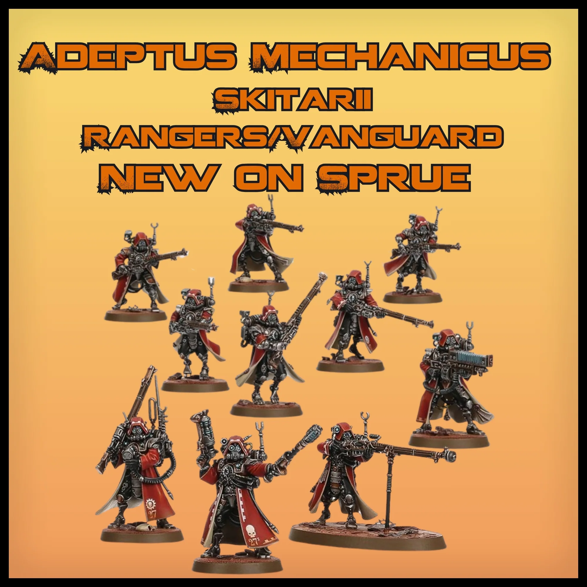 Warhammer 40k: Adeptus Mechanicus Skittarii Ranger/Vanguard New on Sprue (No Bases)