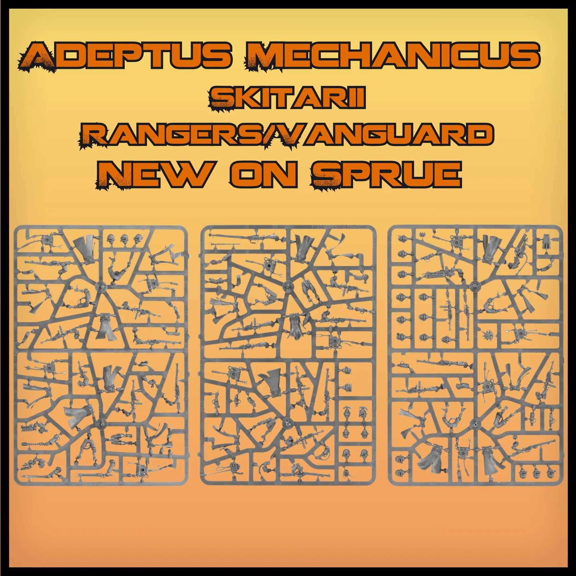Warhammer 40k: Adeptus Mechanicus Skittarii Ranger/Vanguard New on Sprue (No Bases) - Image 2