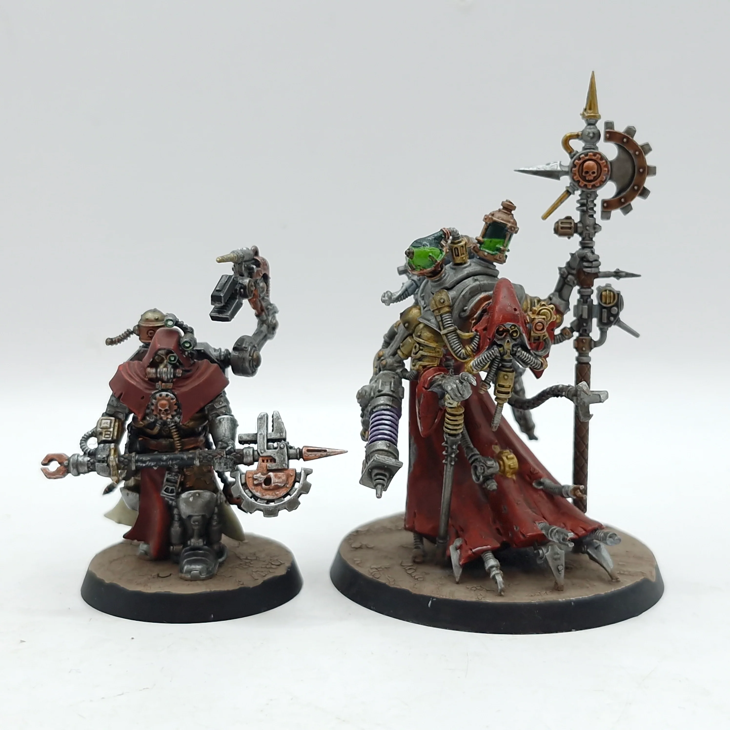 Warhammer 40k: Adeptus Mechanicus Tech-Priest Enginseer and Dominus - Painted (AH057)