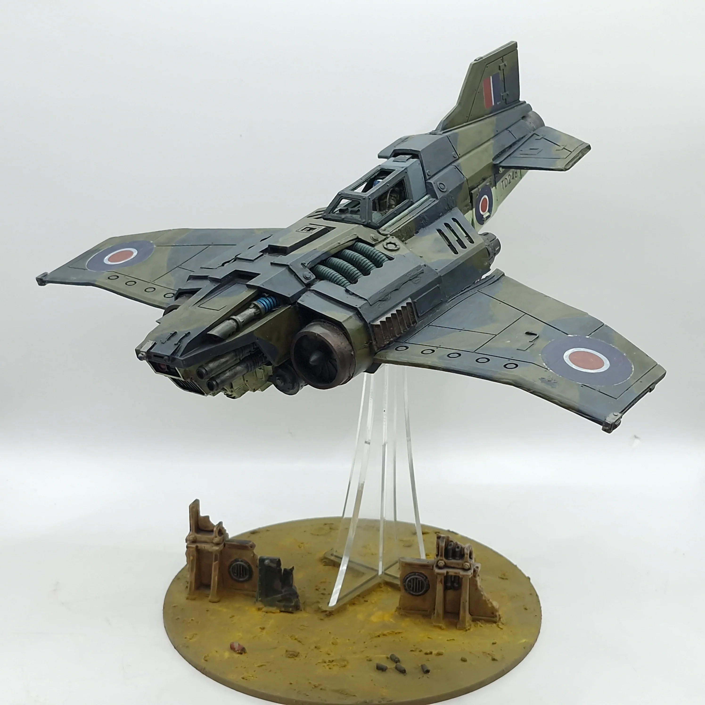 Warhammer 40k: Astra Militarum Forge World Thunderbolt Heavy Fighter - Painted (AX042) - Image 4