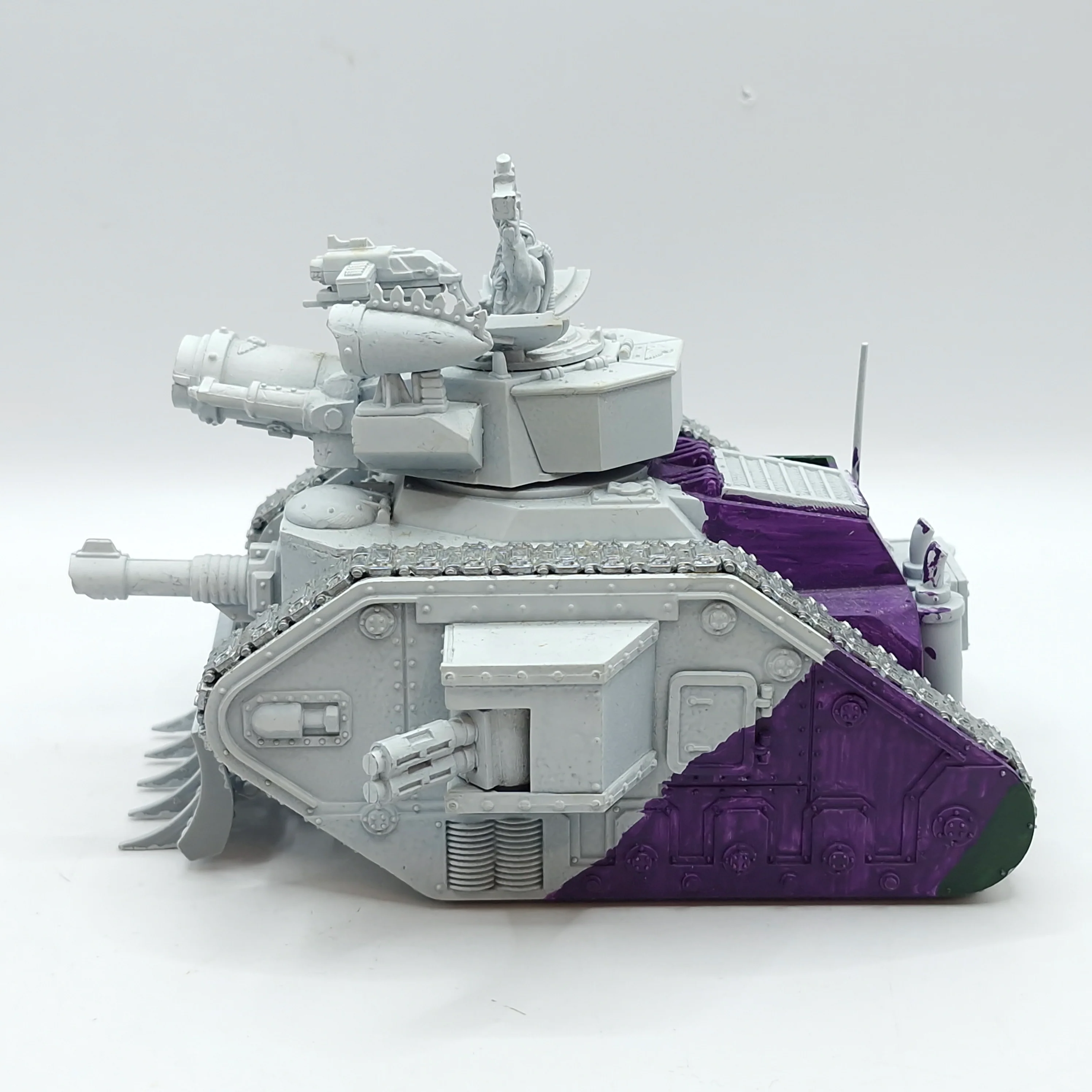 Warhammer 40k: Astra Militarum Leman Russ Metal Demolisher Tank (AX013) - Image 3