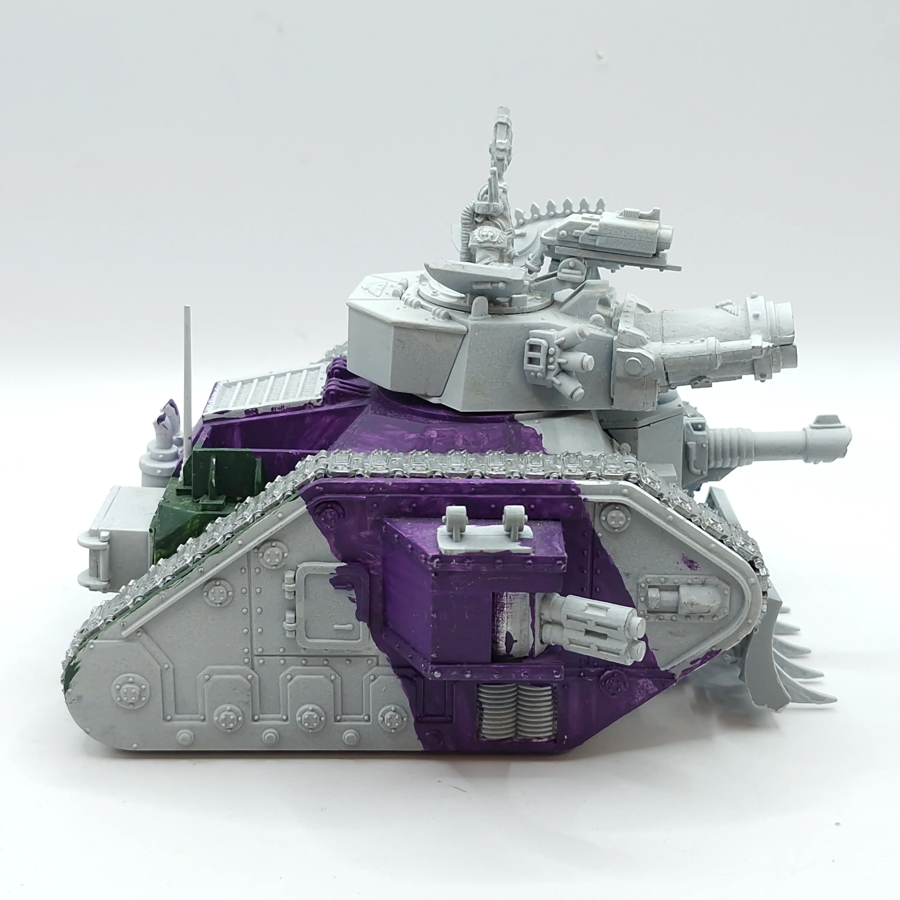 Warhammer 40k: Astra Militarum Leman Russ Metal Demolisher Tank (AX013) - Image 6