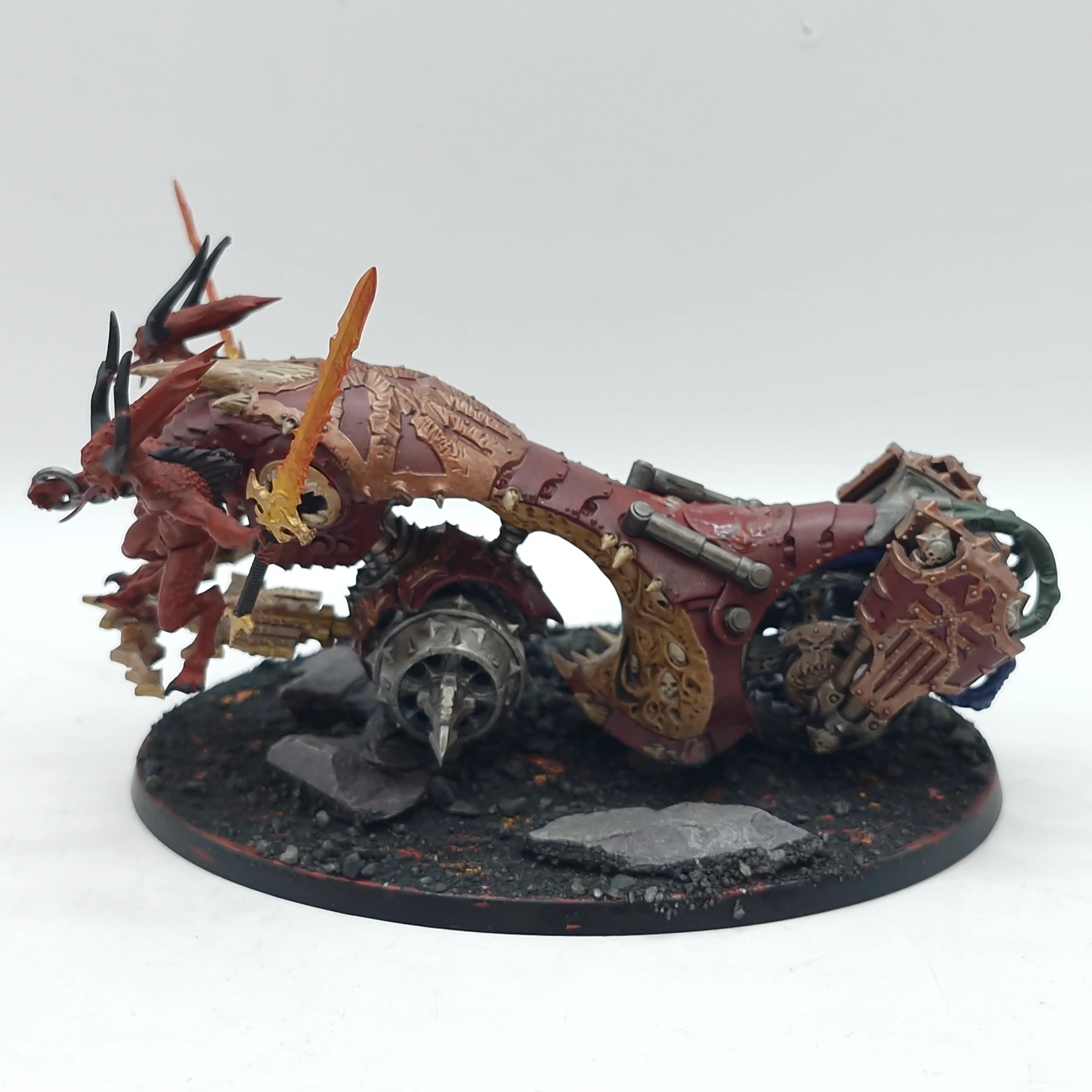 Warhammer 40k: Chaos Daemons Rendmaster, Herald of Khorne on Blood Throne (AQ081) - Image 6
