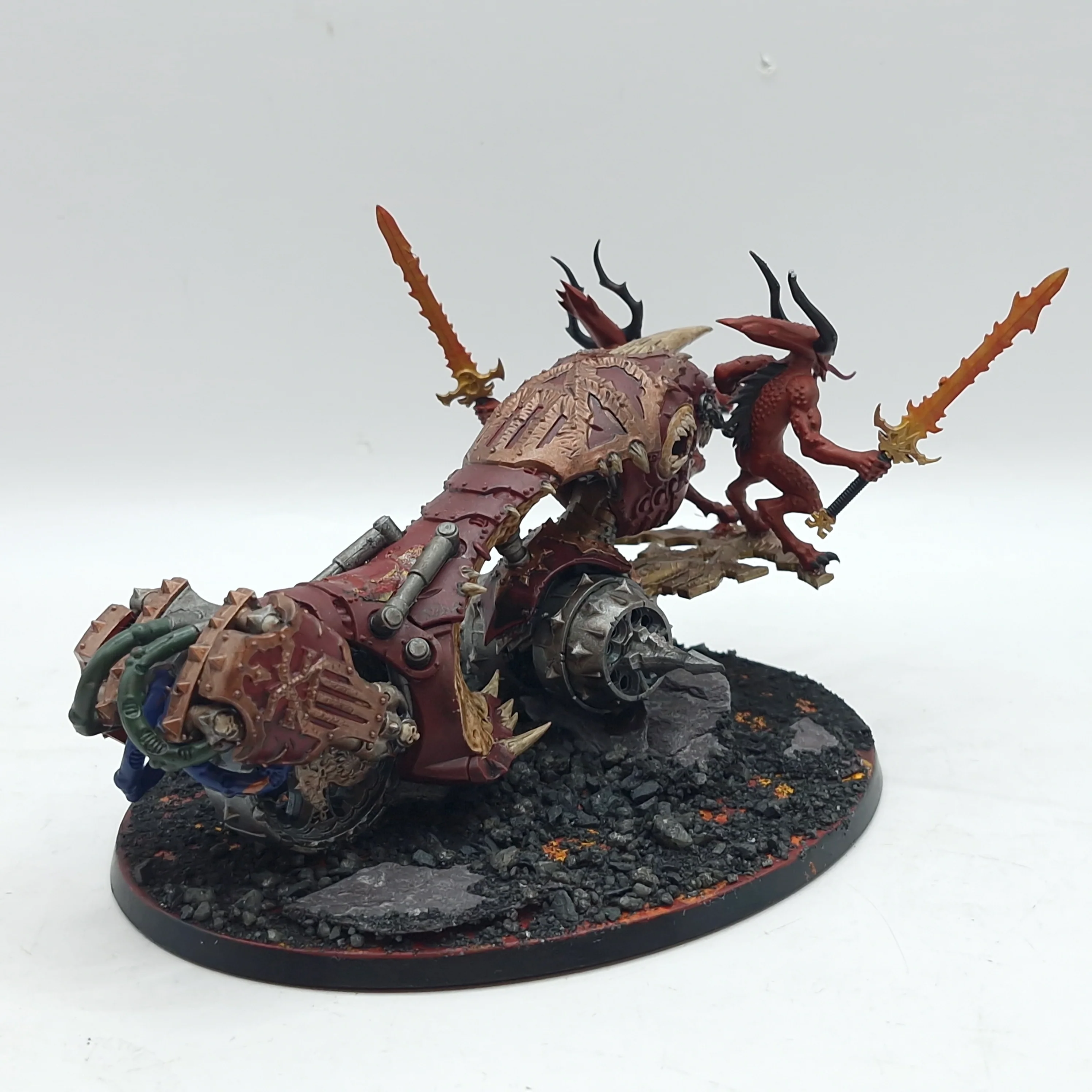 Warhammer 40k: Chaos Daemons Rendmaster, Herald of Khorne on Blood Throne (AQ081) - Image 8