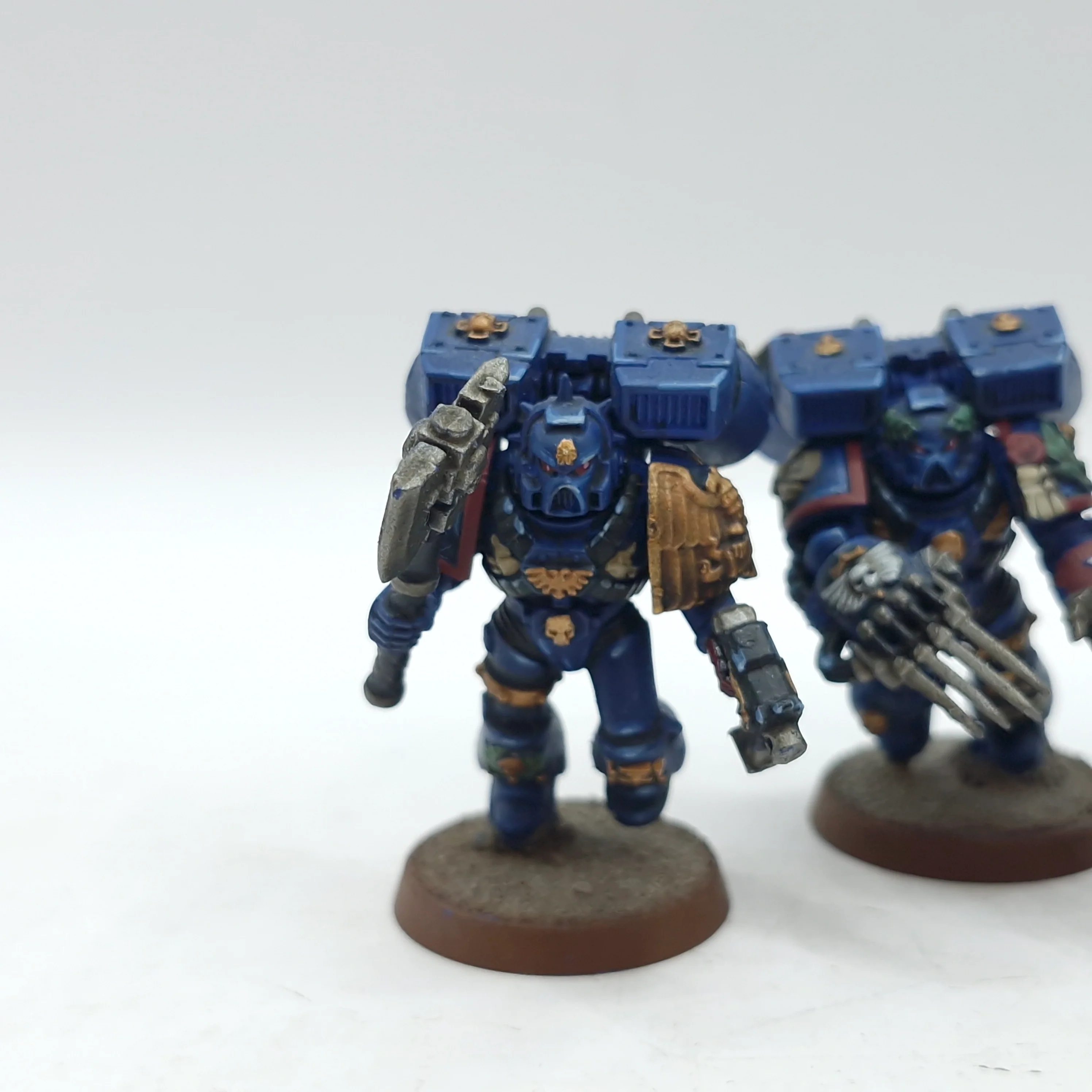Warhammer 40k: Space Marine Crimson Fists Vanguard Veterans - Well Painted (AZ190) - Image 2