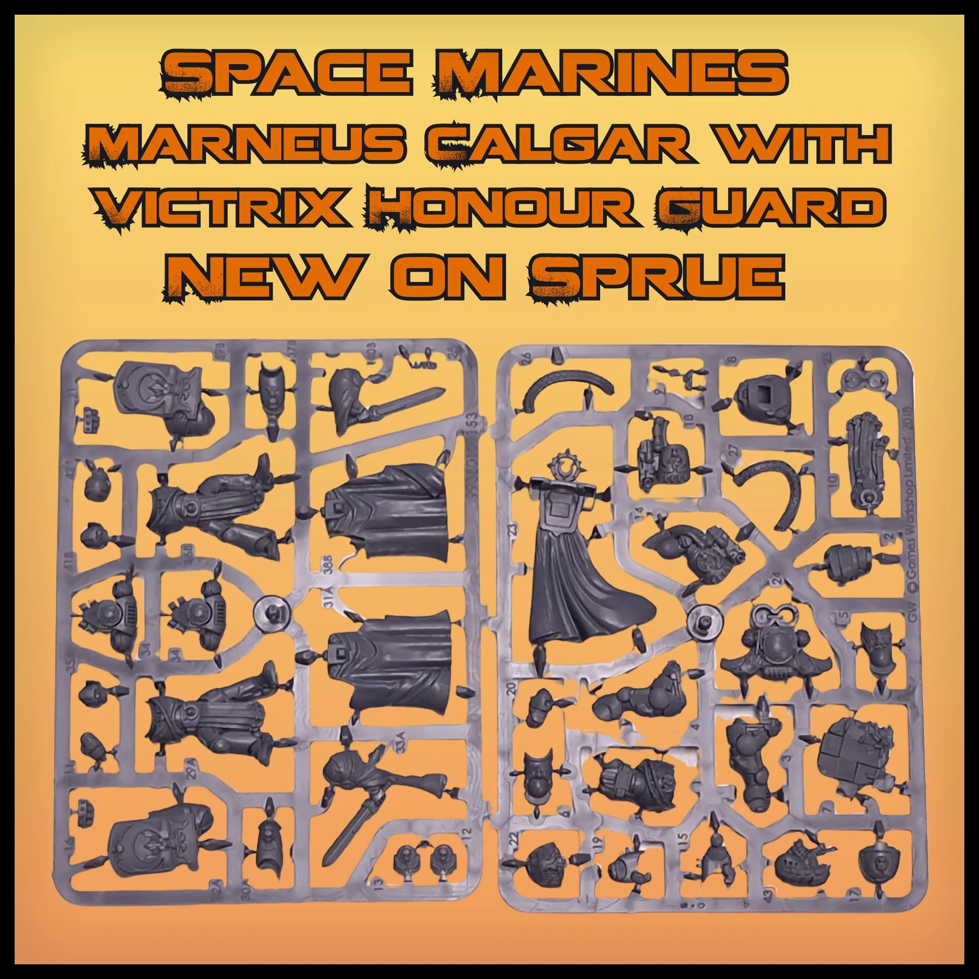 Warhammer 40k: Space Marine Marneus Calgar with Victrix Honour Guard New on Sprue (No Bases) - Image 2