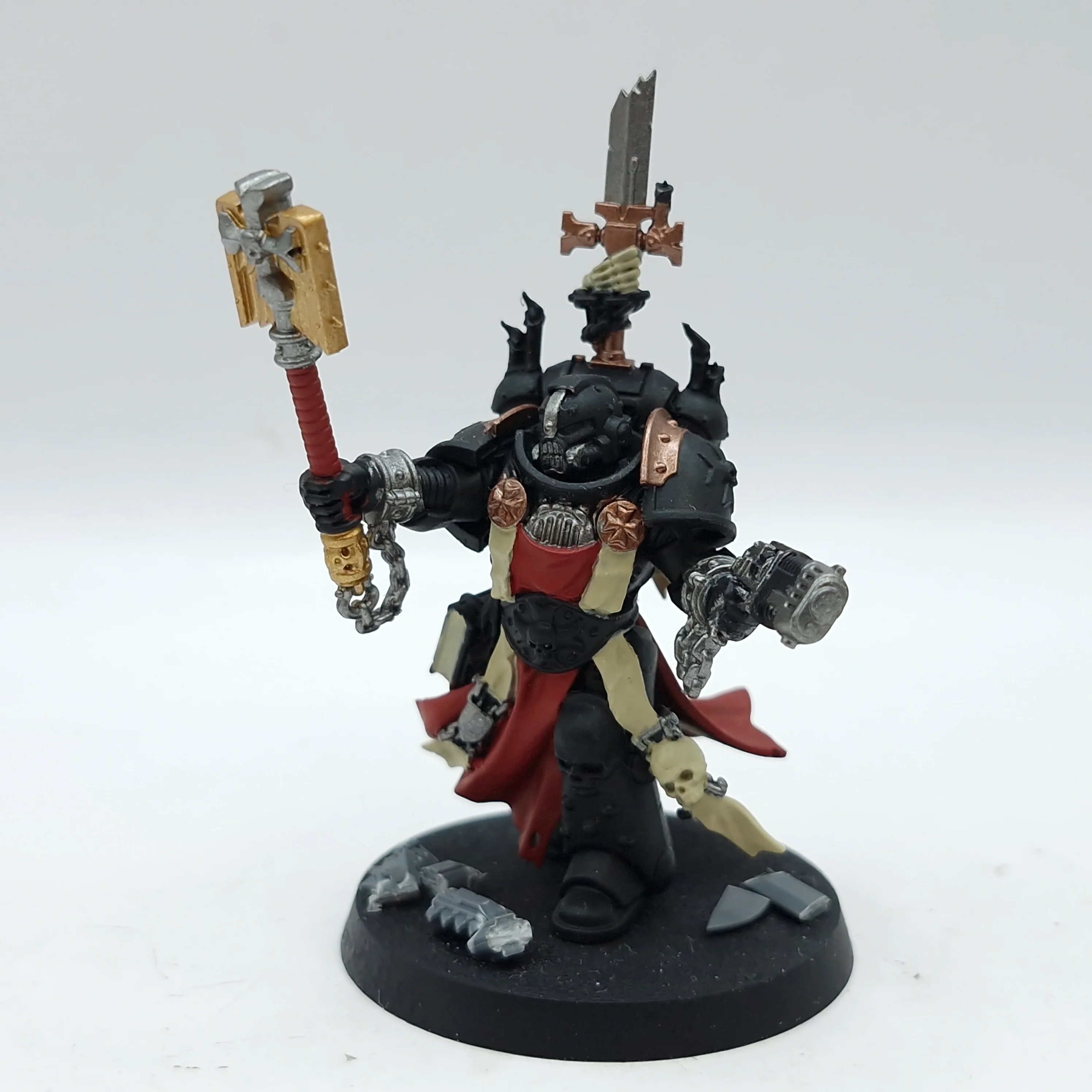 Warhammer 40k: Space Marines Black Templars Chaplain Grimaldus (AD150) - Image 2