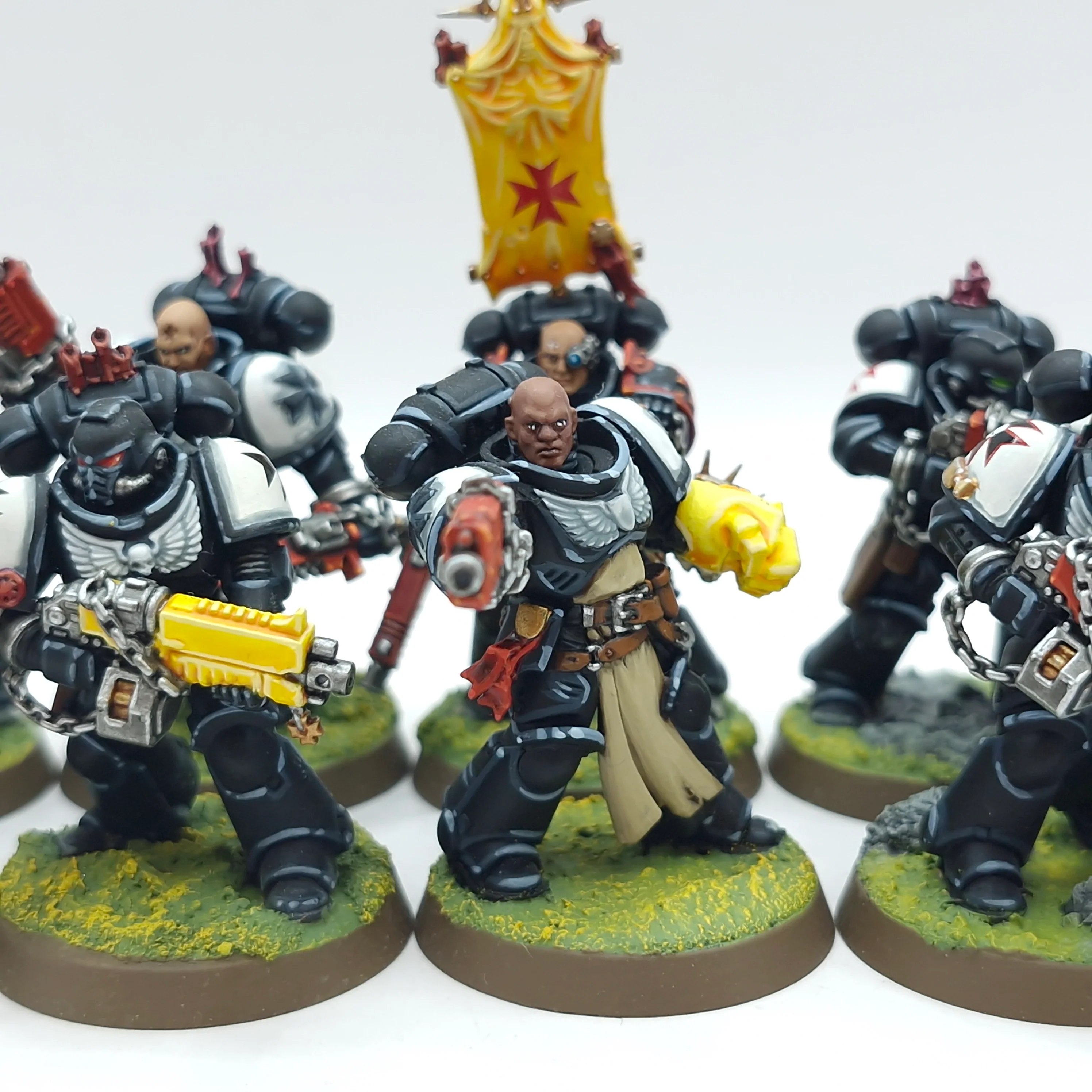 Warhammer 40k: Space Marines Black Templars Primaris Crusader Squad - Well Painted (AH107) - Image 3