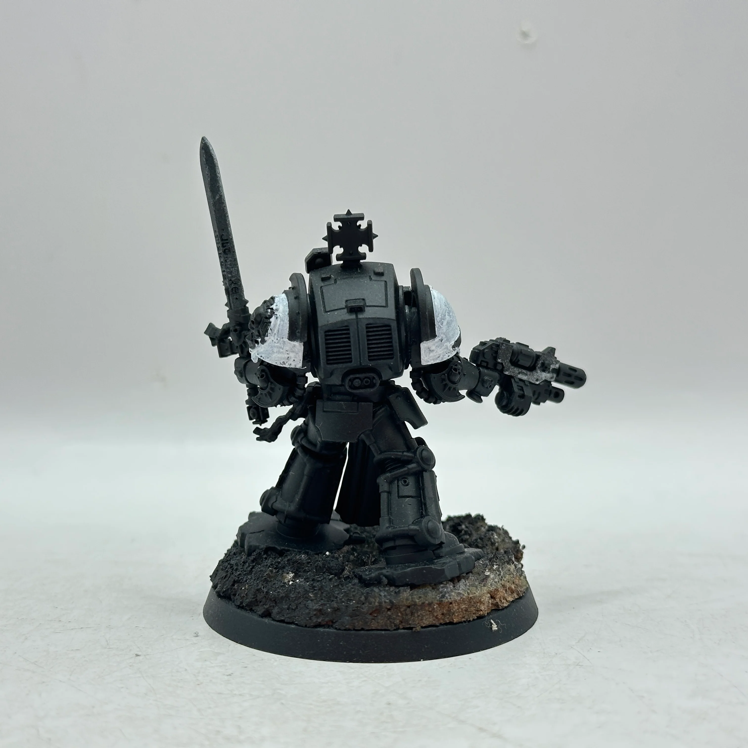 Warhammer 40k: Space Marines Black Templars Terminator Captain (AF002) - Image 3