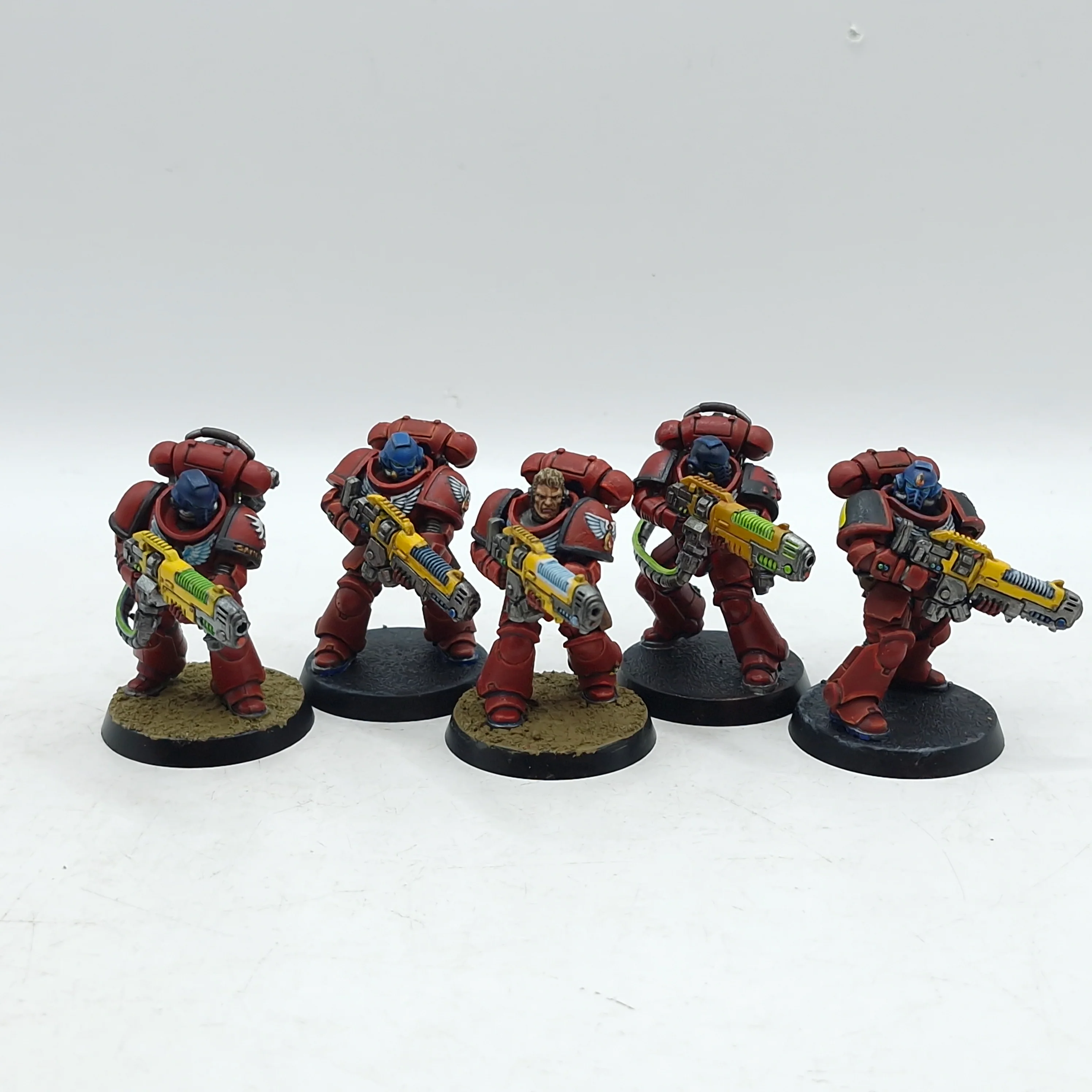 Warhammer 40k: Space Marines Blood Angels Hellblasters - Well Painted (AI214)