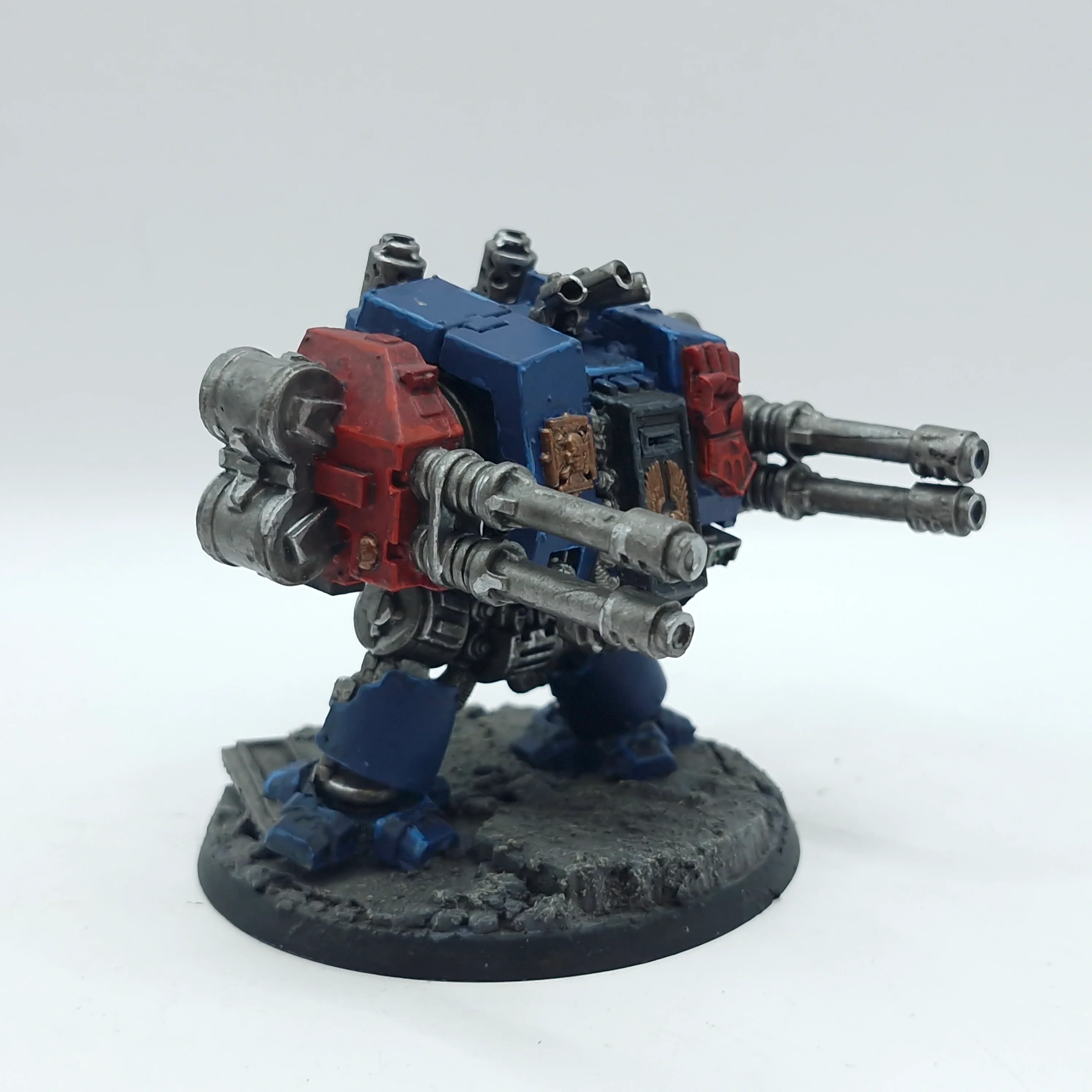 Warhammer 40k: Space Marines Crimson Fists Dreadnought with Autocannons - Painted (AP037) - Image 5
