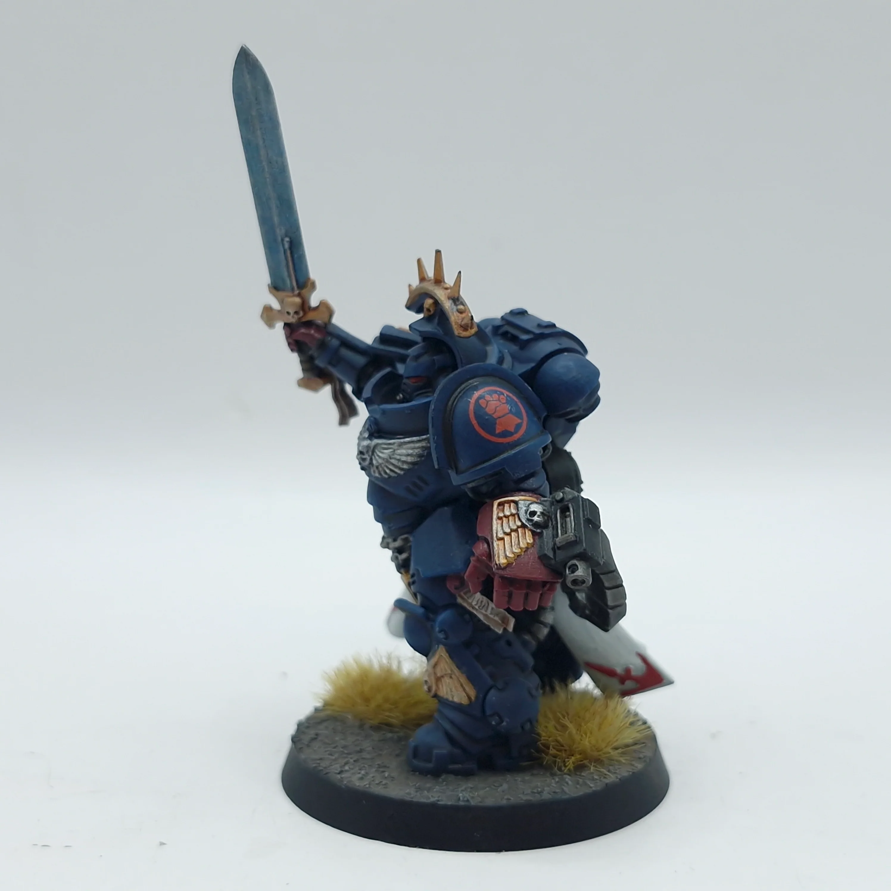 Warhammer 40k: Space Marines Crimson Fists Gravis Captain - Painted (AC186) - Image 2
