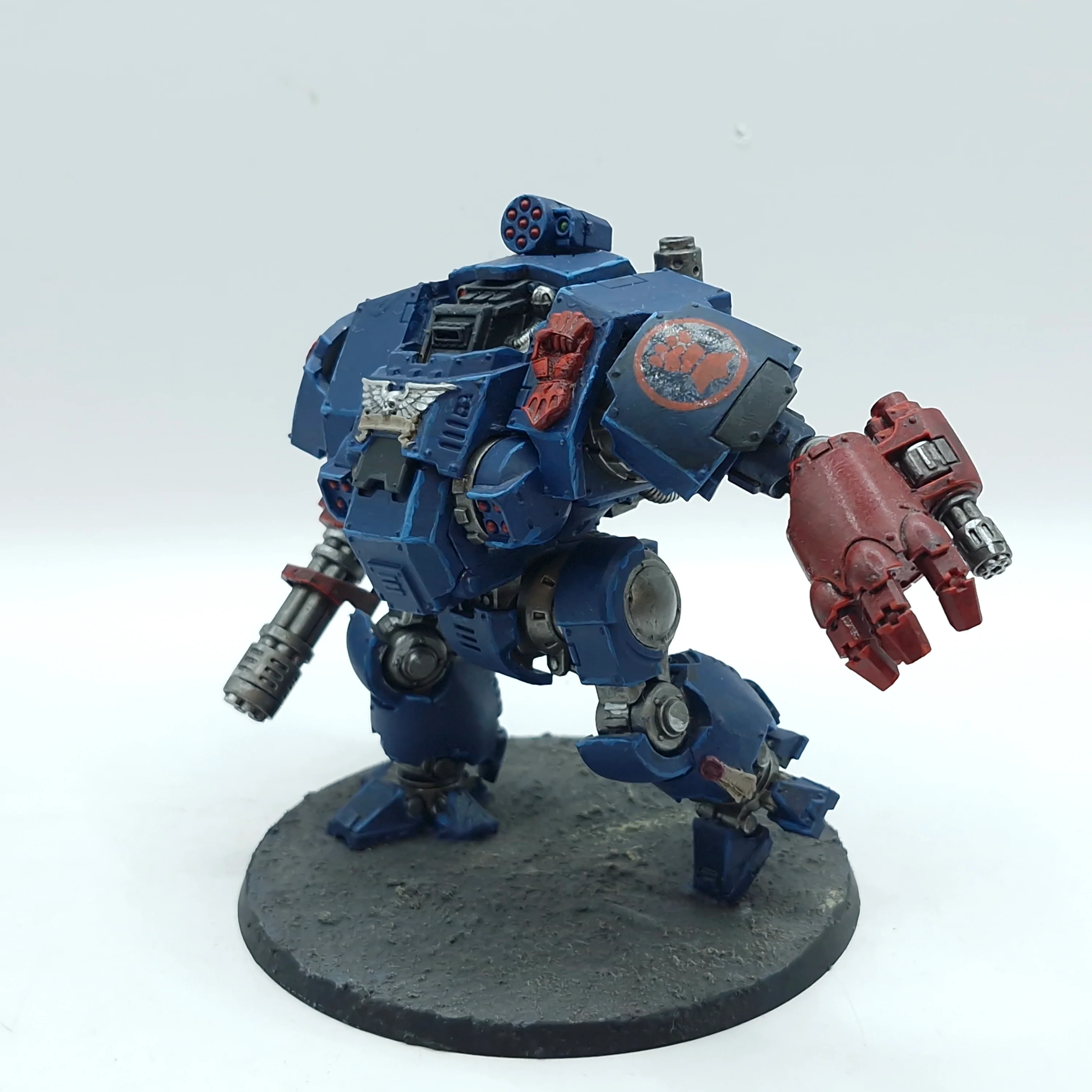 Warhammer 40k: Space Marines Crimson Fists Redemptor Dreadnought - Well Painted (AR001) - Image 2