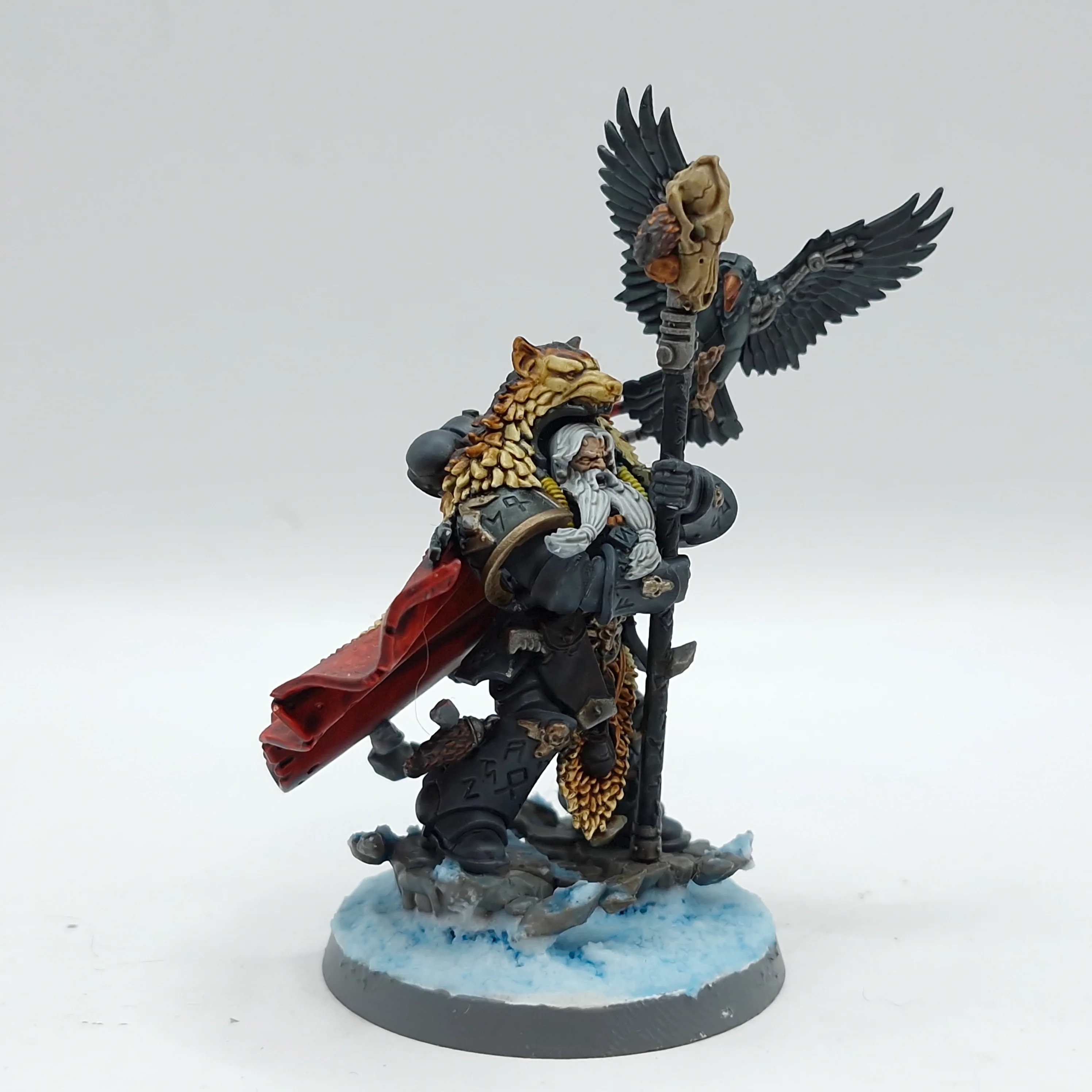 Warhammer 40k: Space Marine Space Wolves Njal Stormcaller - Painted (AH199) - Image 5