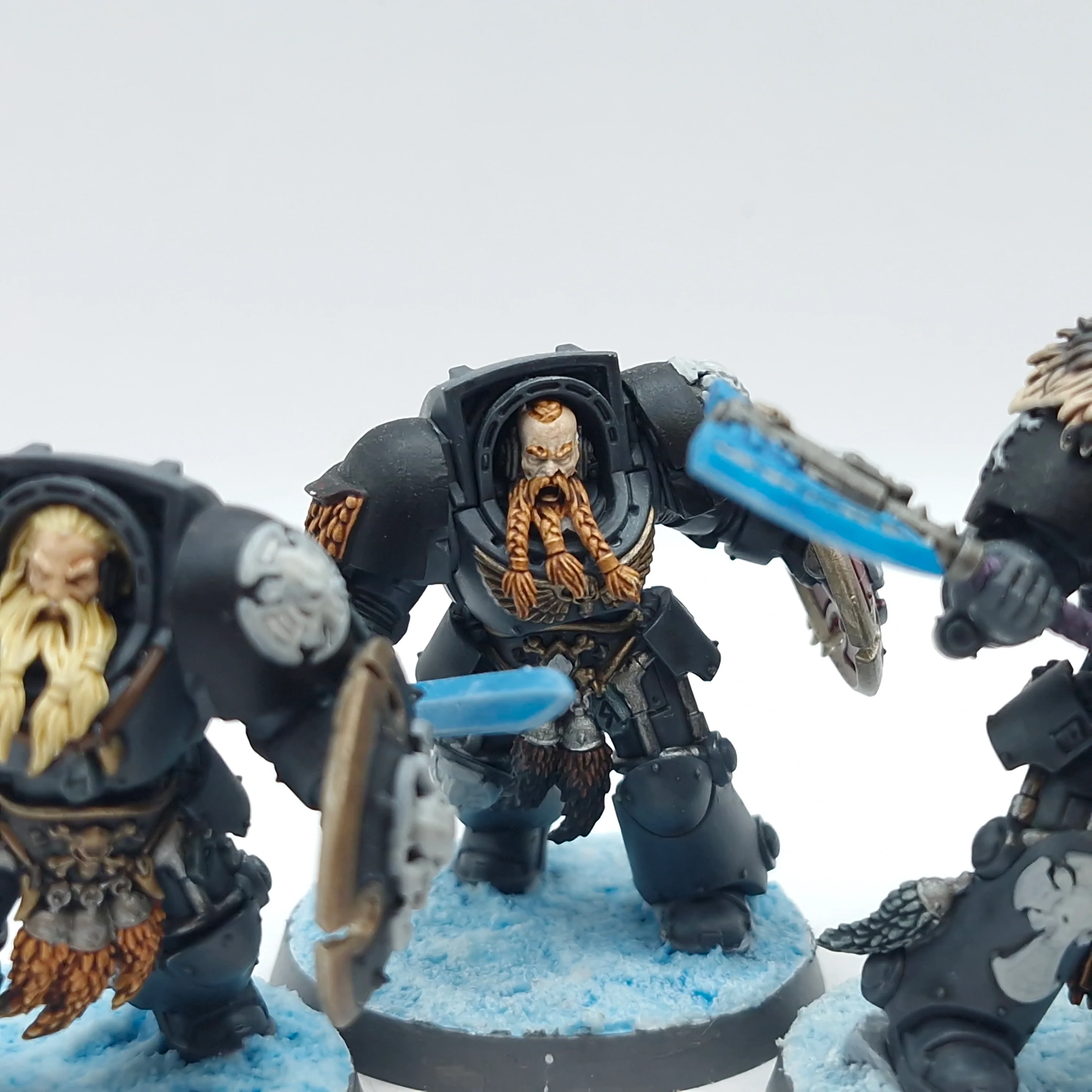 Warhammer 40k: Space Marine Space Wolves Wolf Guard Terminators - Painted (AQ116) - Image 3
