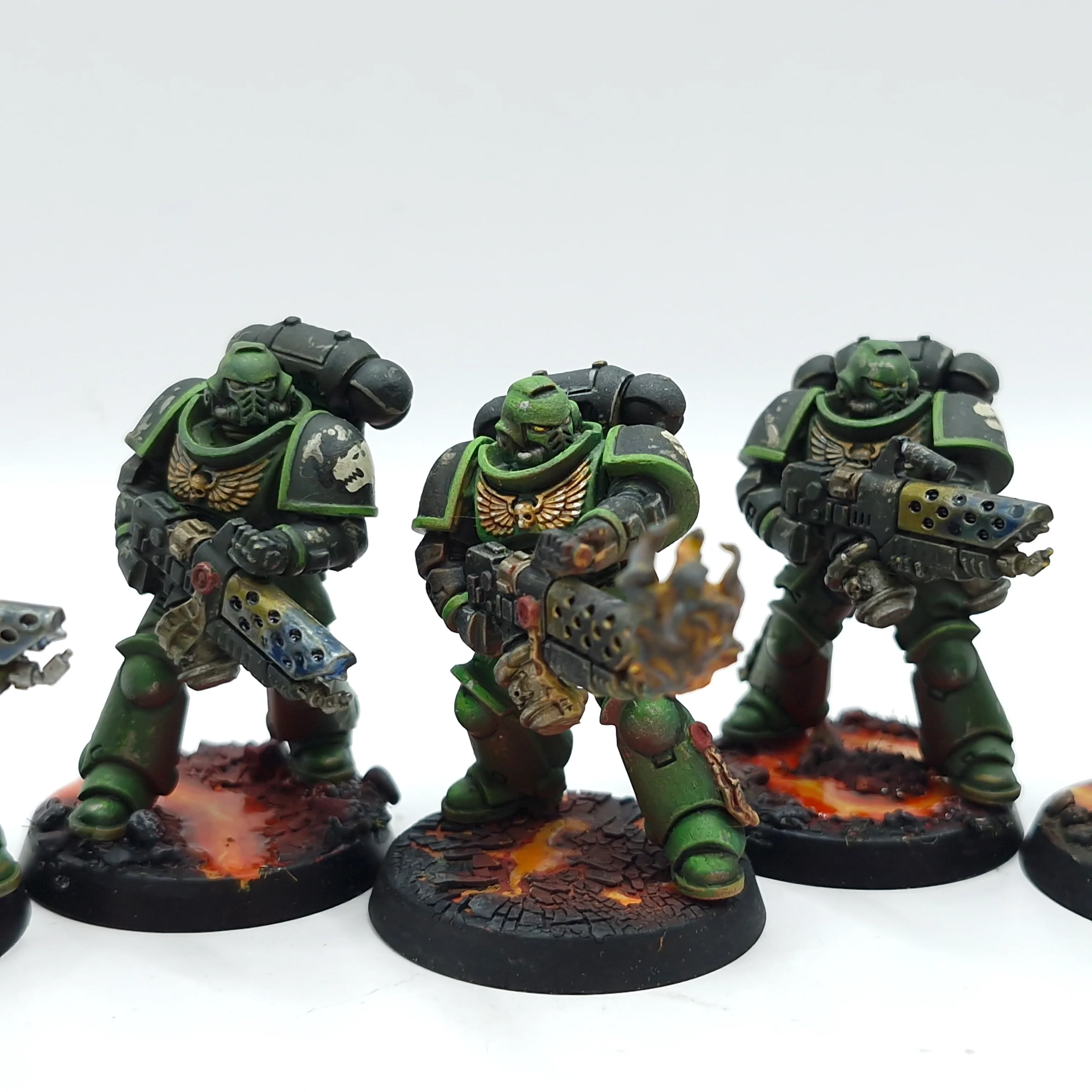 Warhammer 40k: Space Marines Salamanders Infernus Marines - Well Painted (AA188) - Image 4