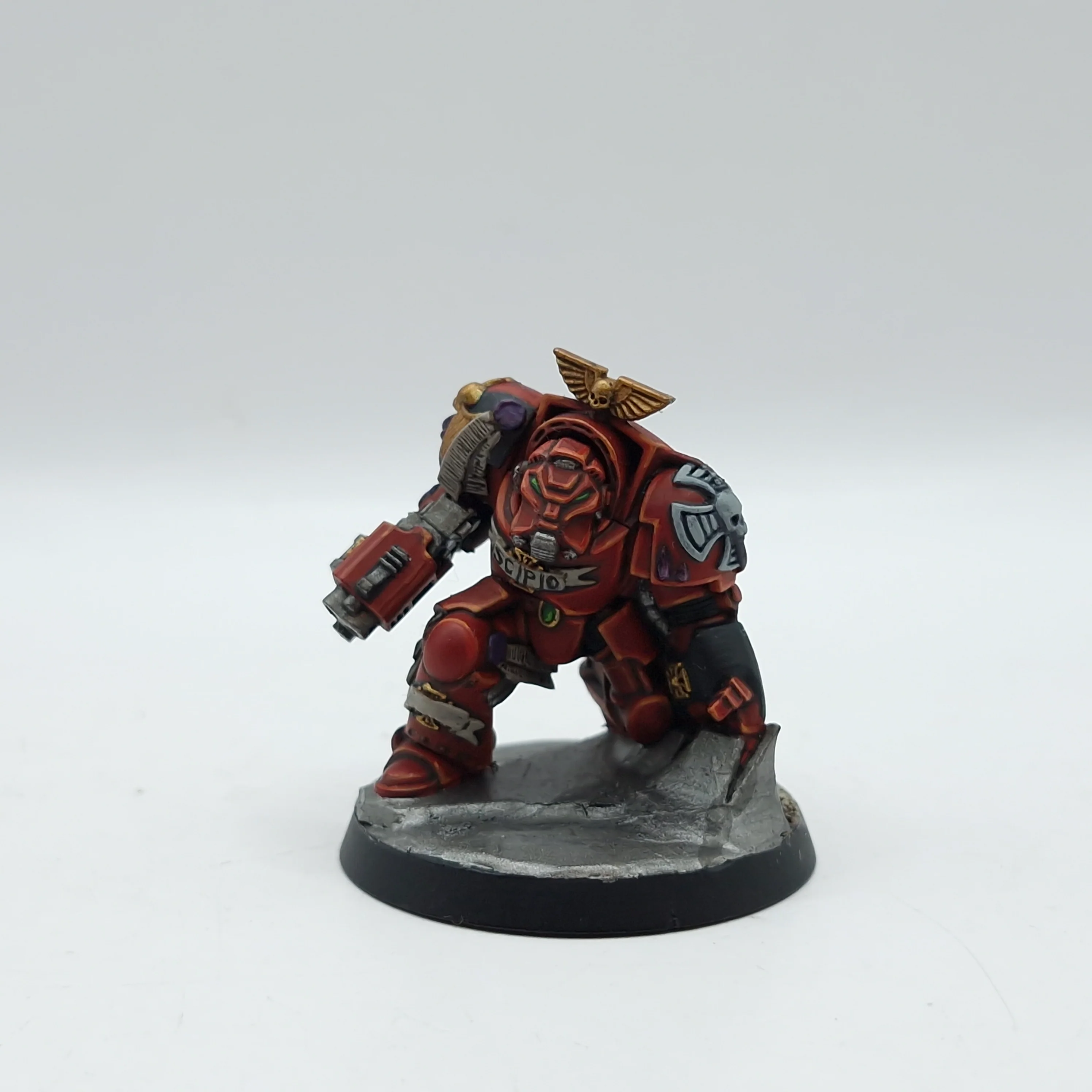Warhammer 40k: Space Marines Space Hulk Terminator Brother Scipio OOP - Well Painted (AD254)