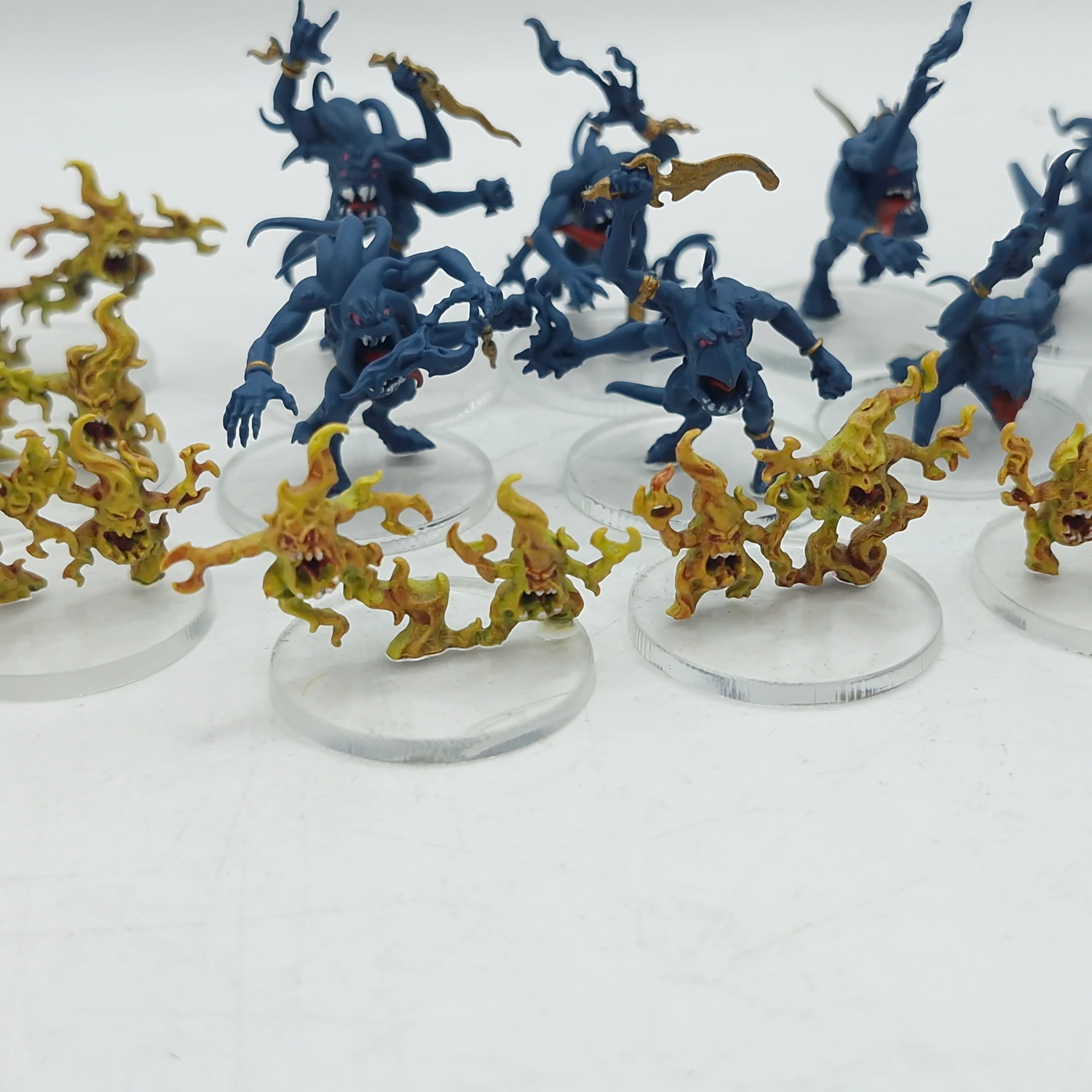 Warhammer 40k: Thousand Sons Blue Horrors of Tzeetnch - Painted (AZ223) - Image 3