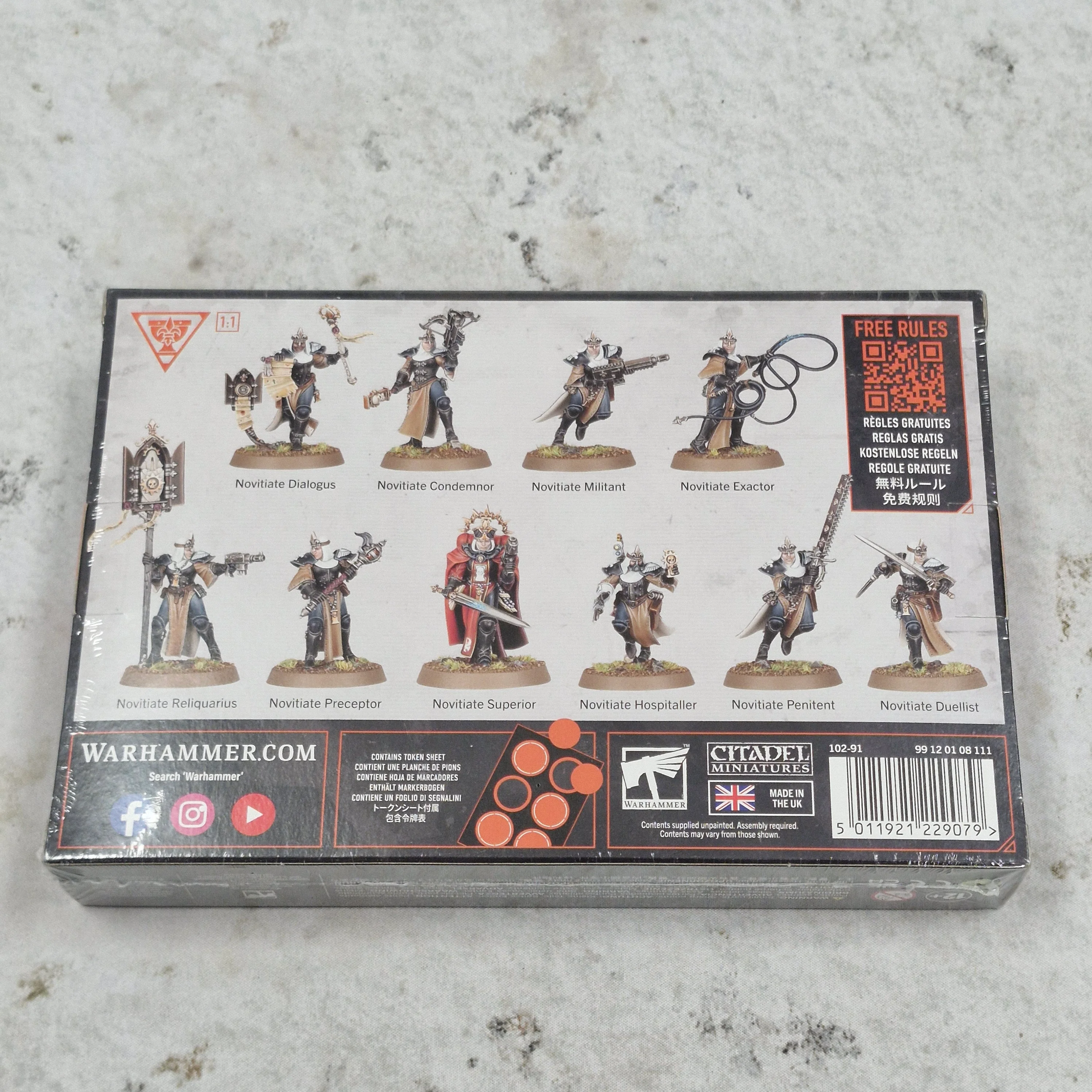Warhammer 40k Adepta Sororitas Novitiates Killteam including Tokens BB231 - Image 2