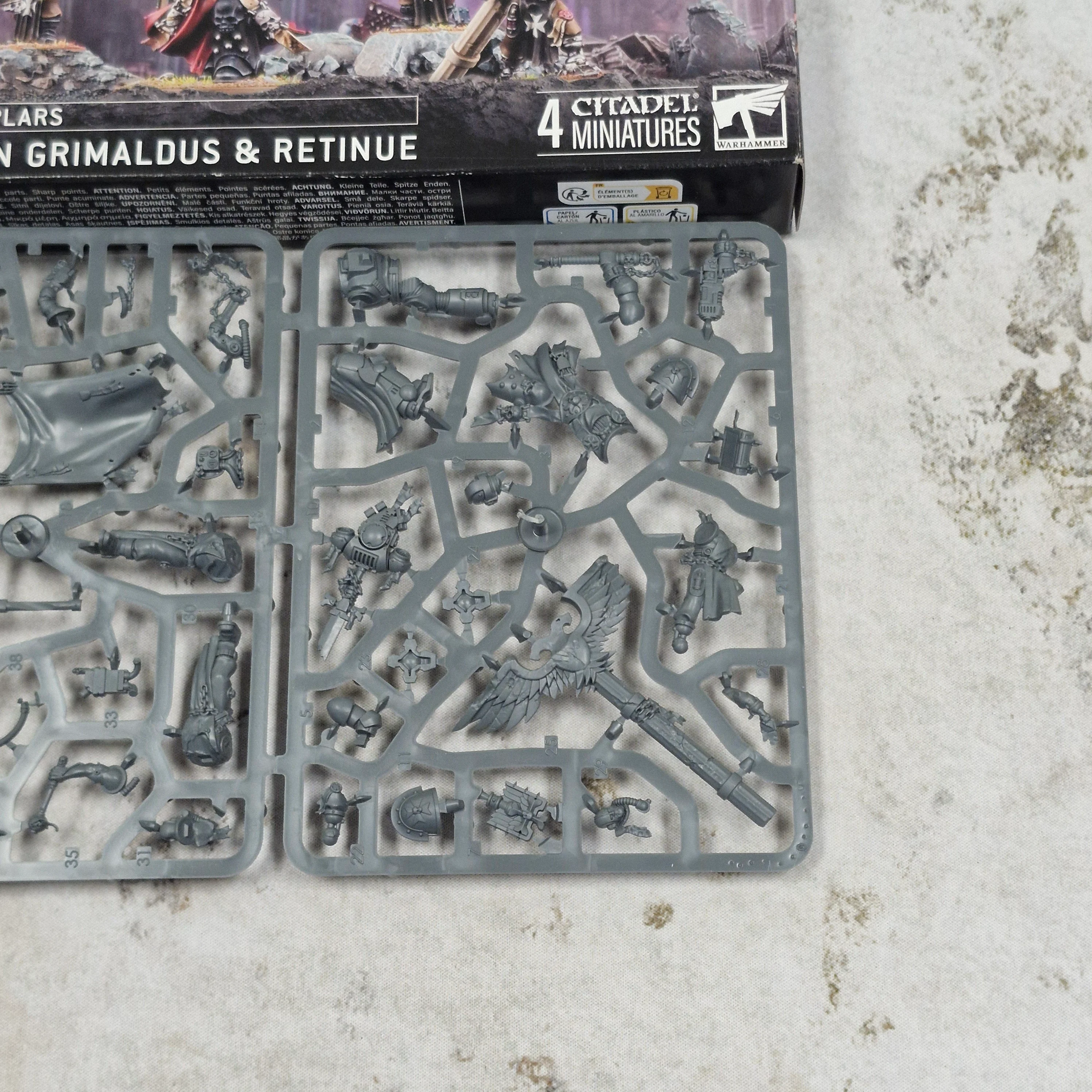 Warhammer 40k Black Templars Chaplain Grimaldus & Retinue - in Box BB227 - Image 4