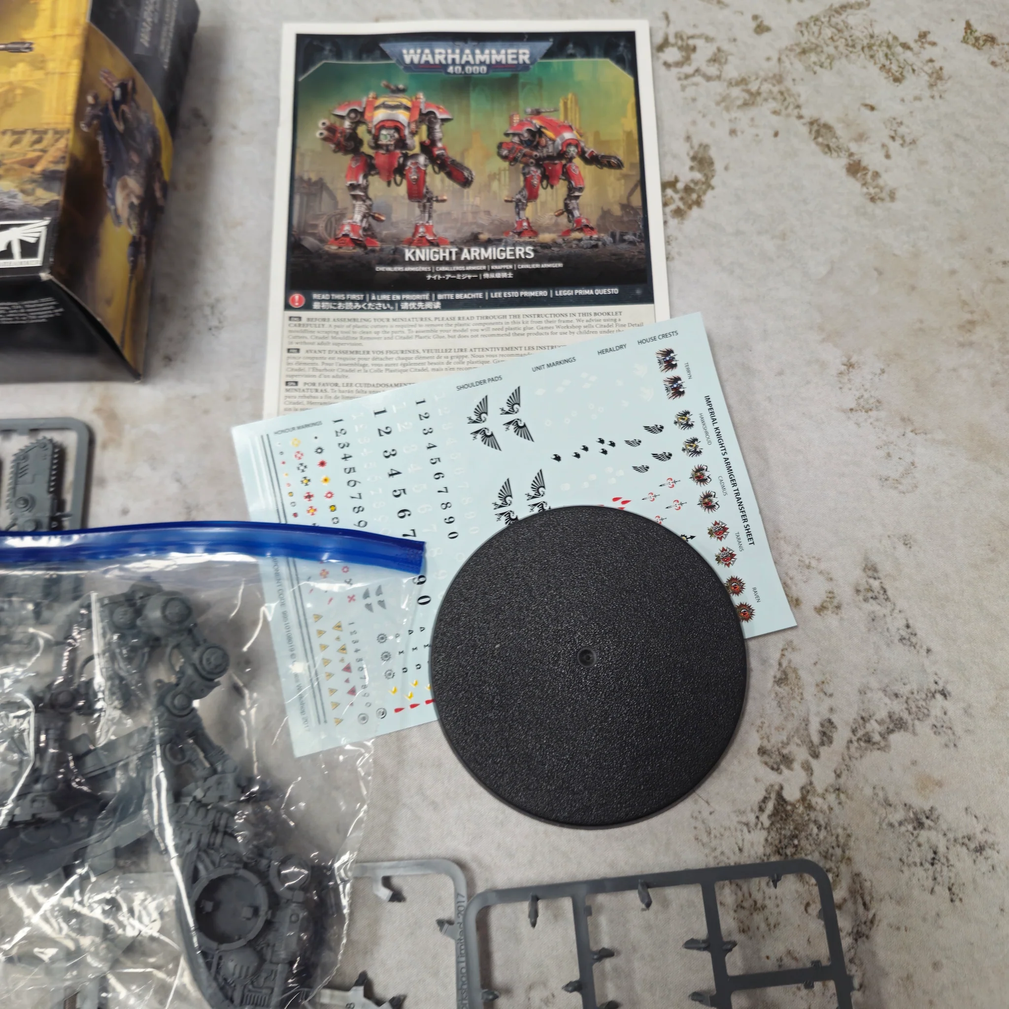 Warhammer 40k Imperial Knights Armiger x1- Part Assembled BD523 - Image 2