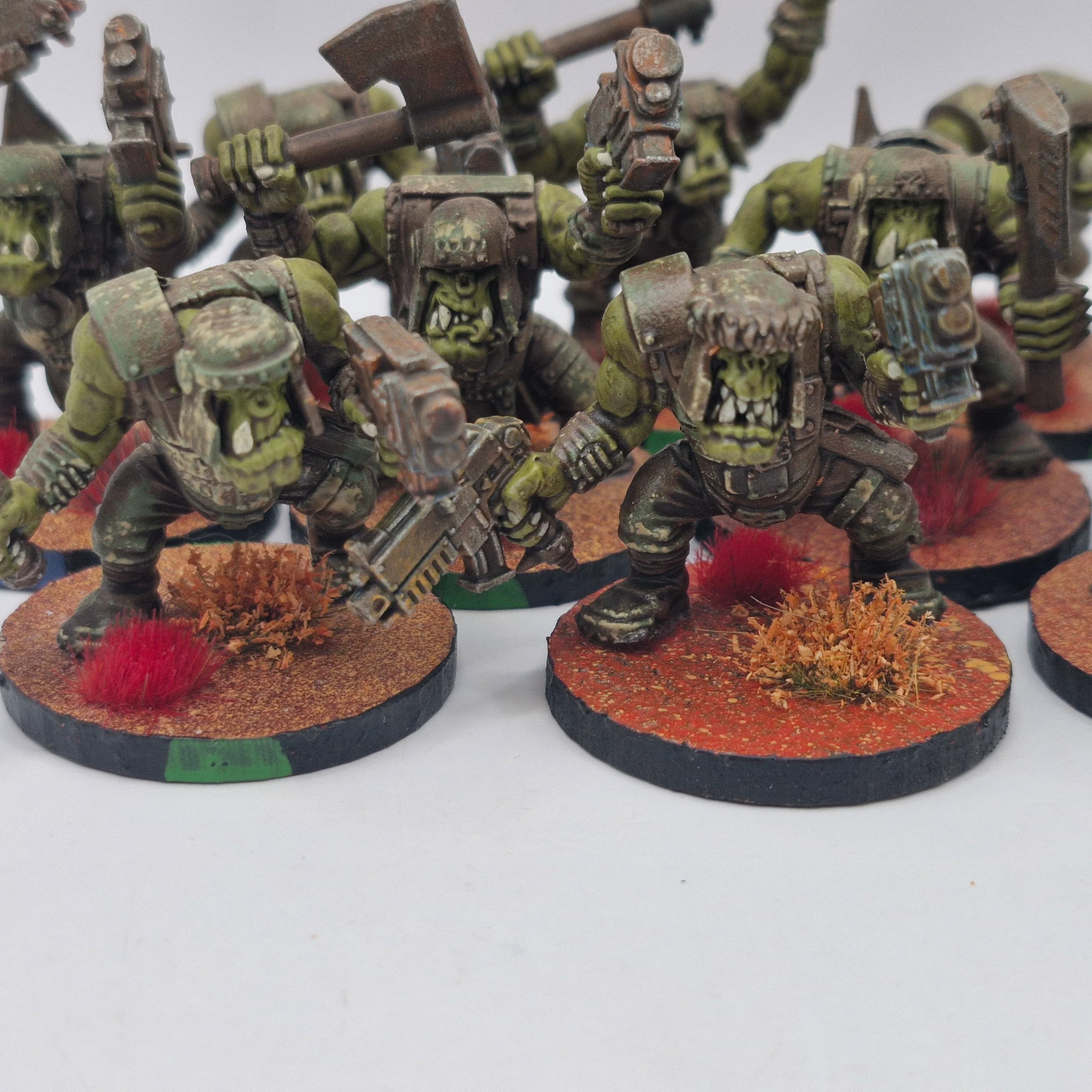 Warhammer 40k Ork Boys x10 - Painted AD062 - Image 2