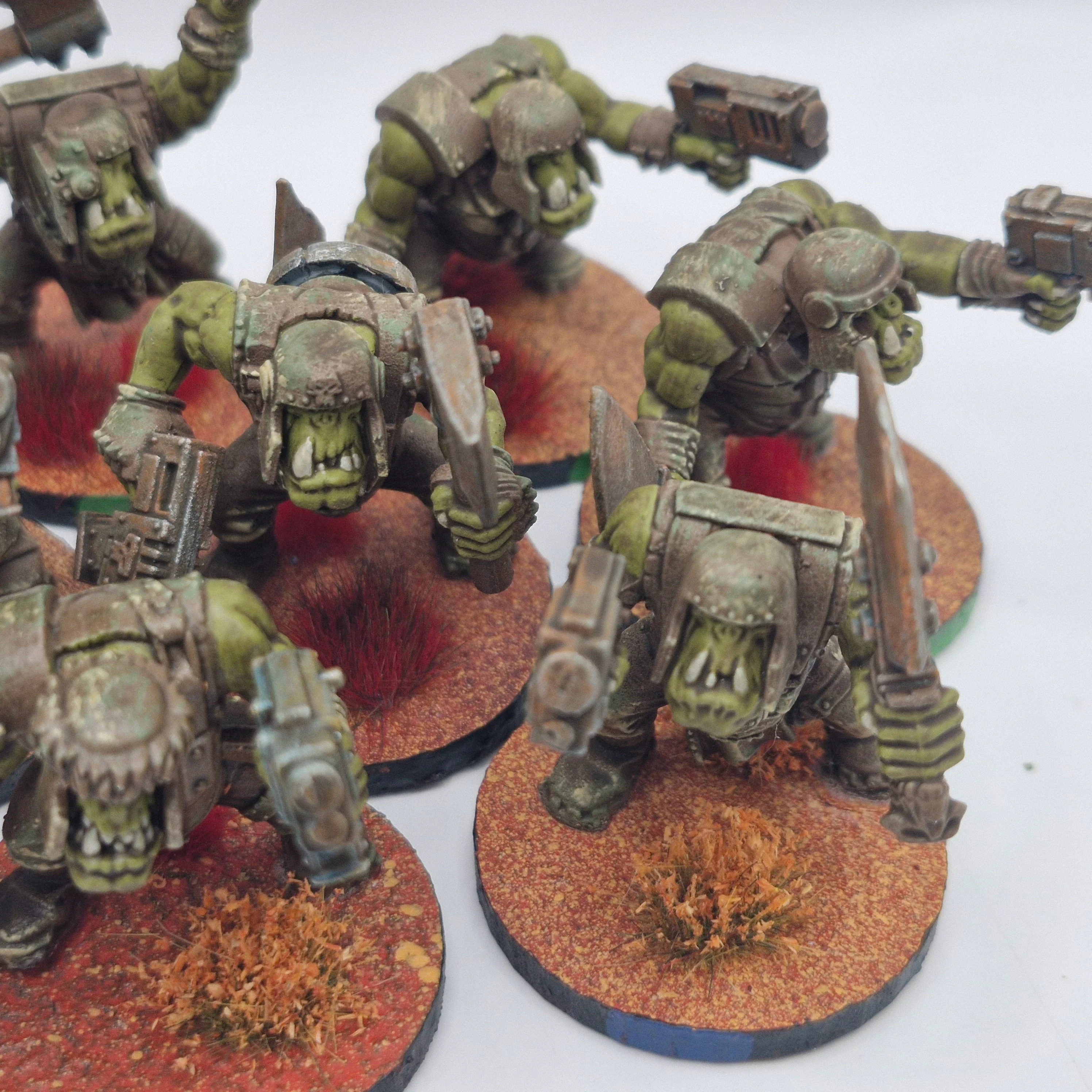 Warhammer 40k Ork Boys x10 - Painted AD062 - Image 4