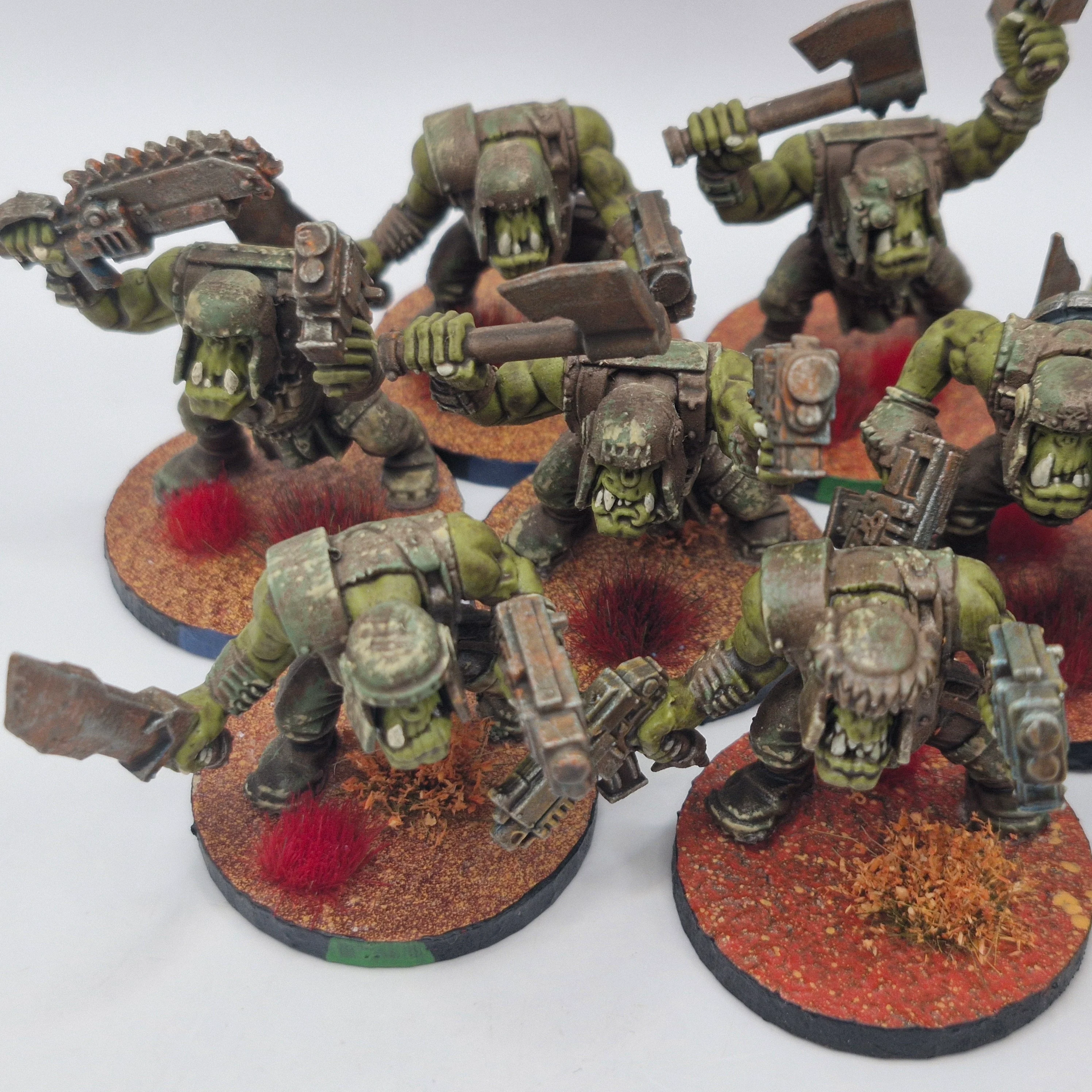 Warhammer 40k Ork Boys x10 - Painted AD062 - Image 5