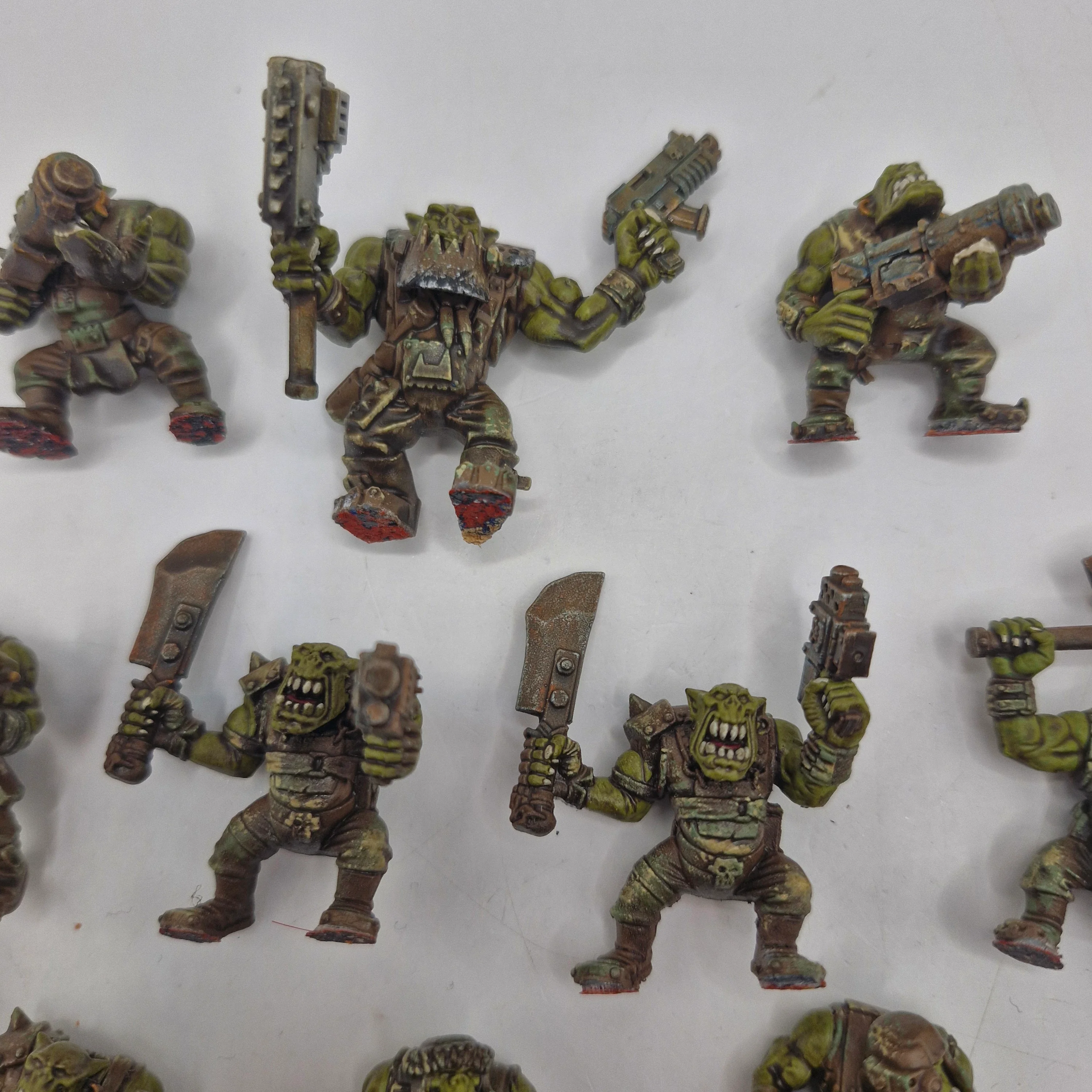 Warhammer 40k Ork Boys x10 - Painted - No Bases AF006 - Image 5