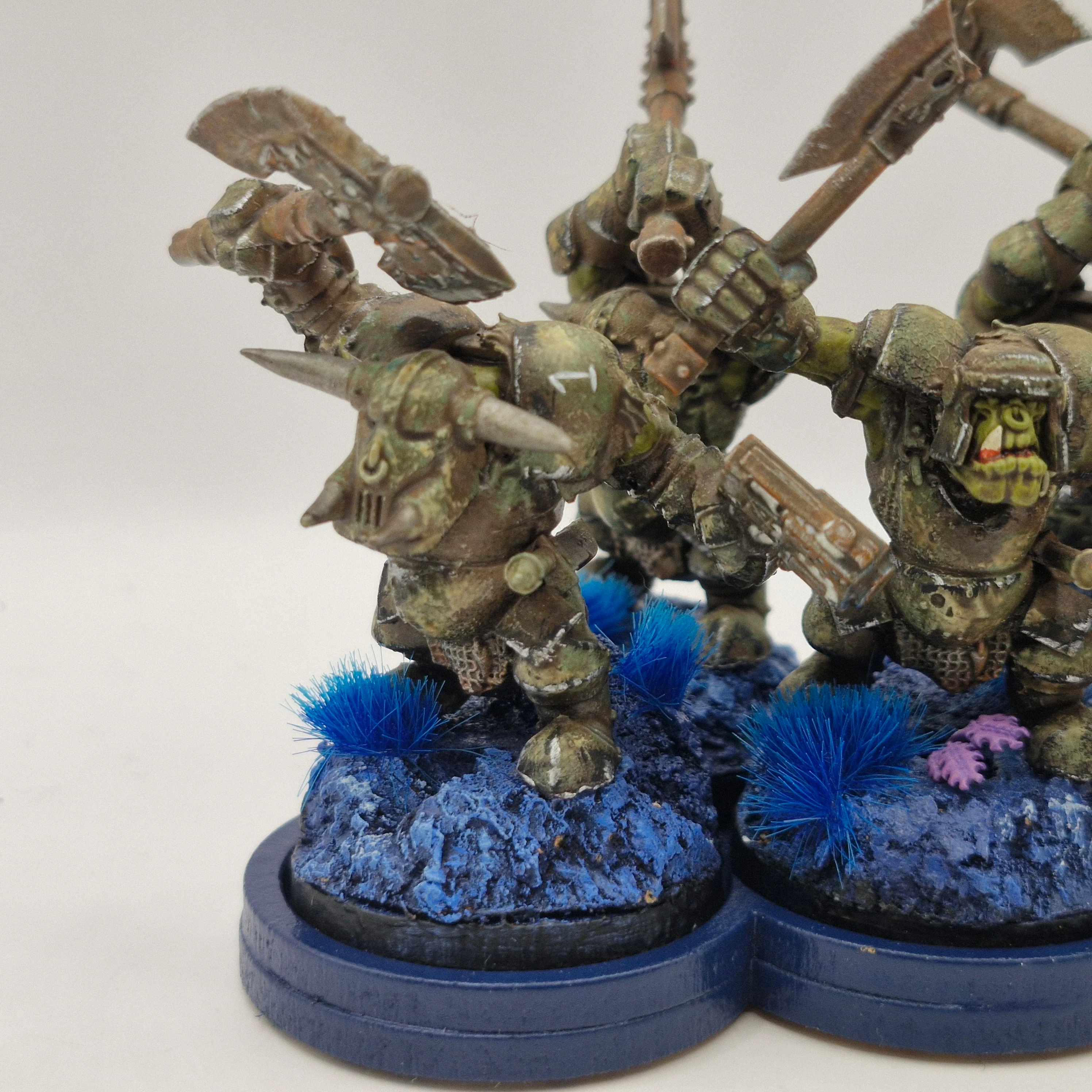 Warhammer 40k Ork Nobz - Converted from Black Orcs - Painted AZ117 - Image 3