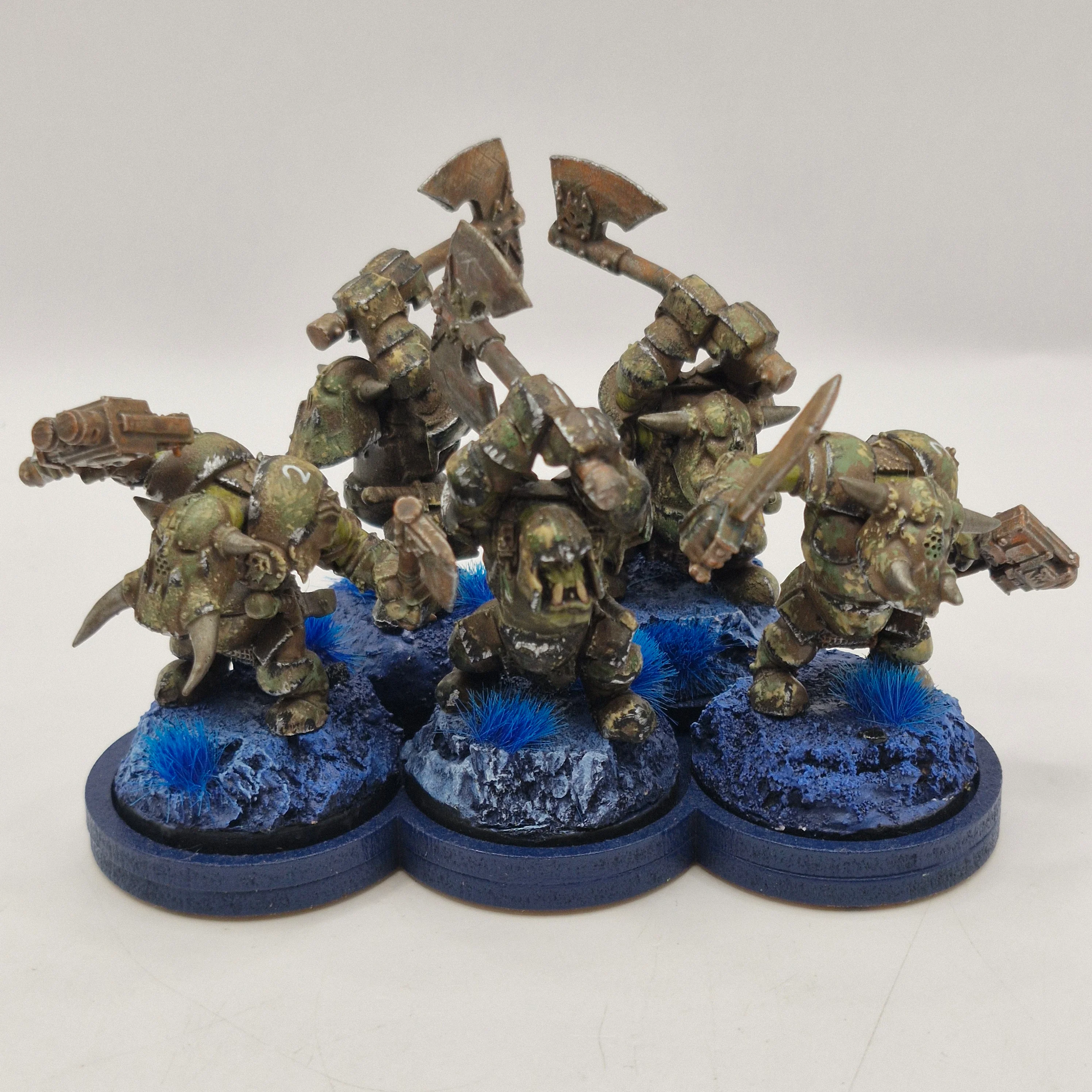 Warhammer 40k Ork Nobz - Converted from Black Orcs - Painted BA023