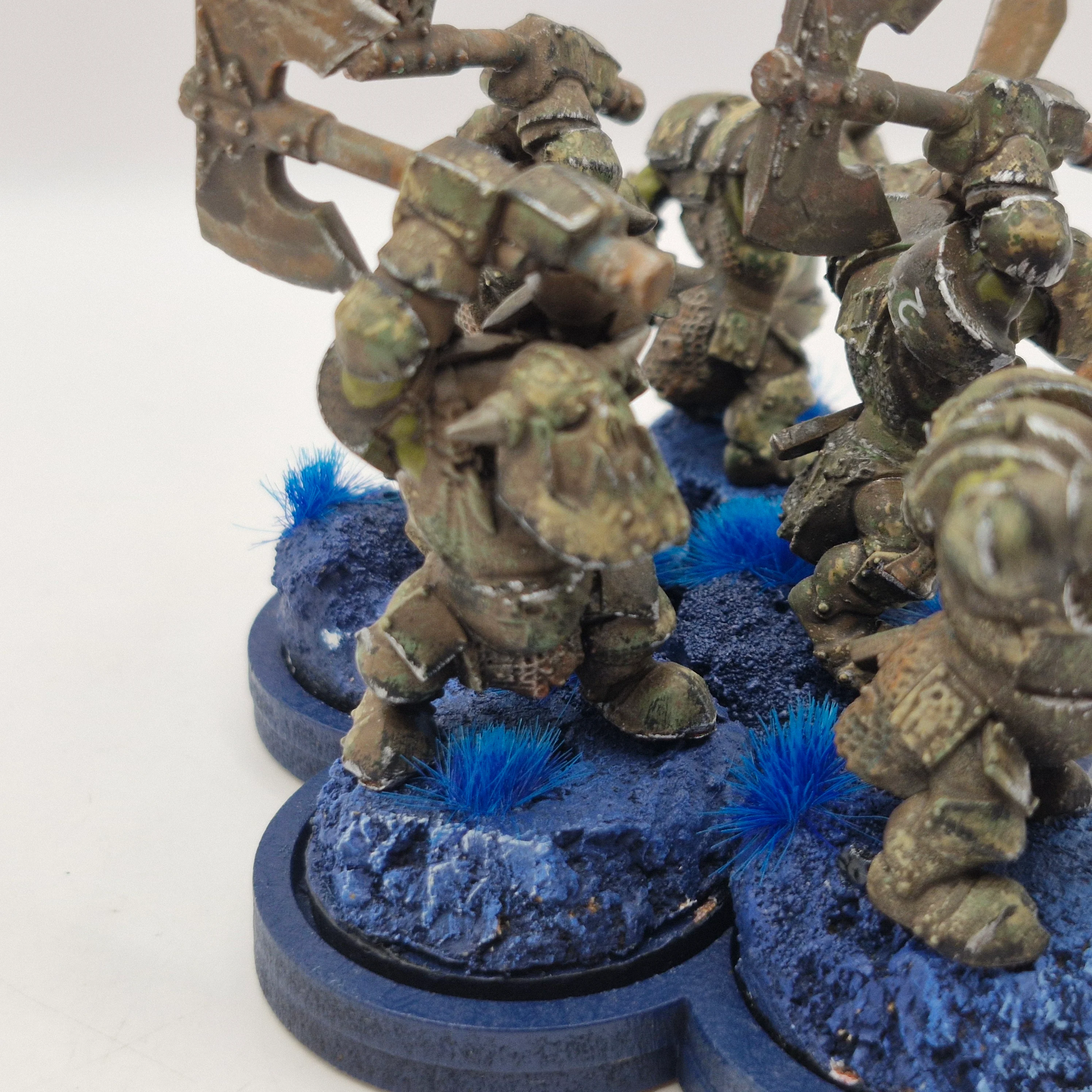 Warhammer 40k Ork Nobz - Converted from Black Orcs - Painted BA023 - Image 5