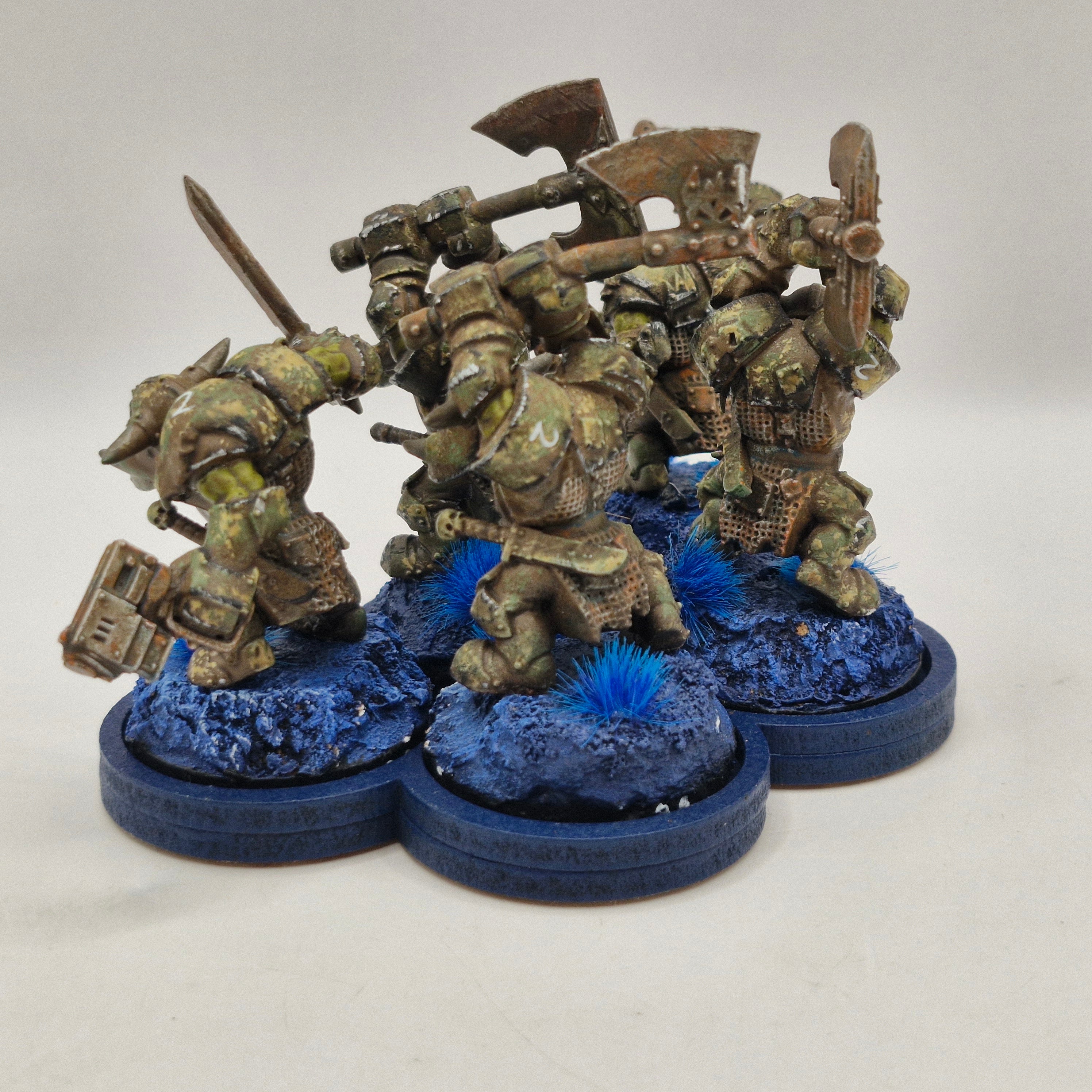 Warhammer 40k Ork Nobz - Converted from Black Orcs - Painted BA023 - Image 7