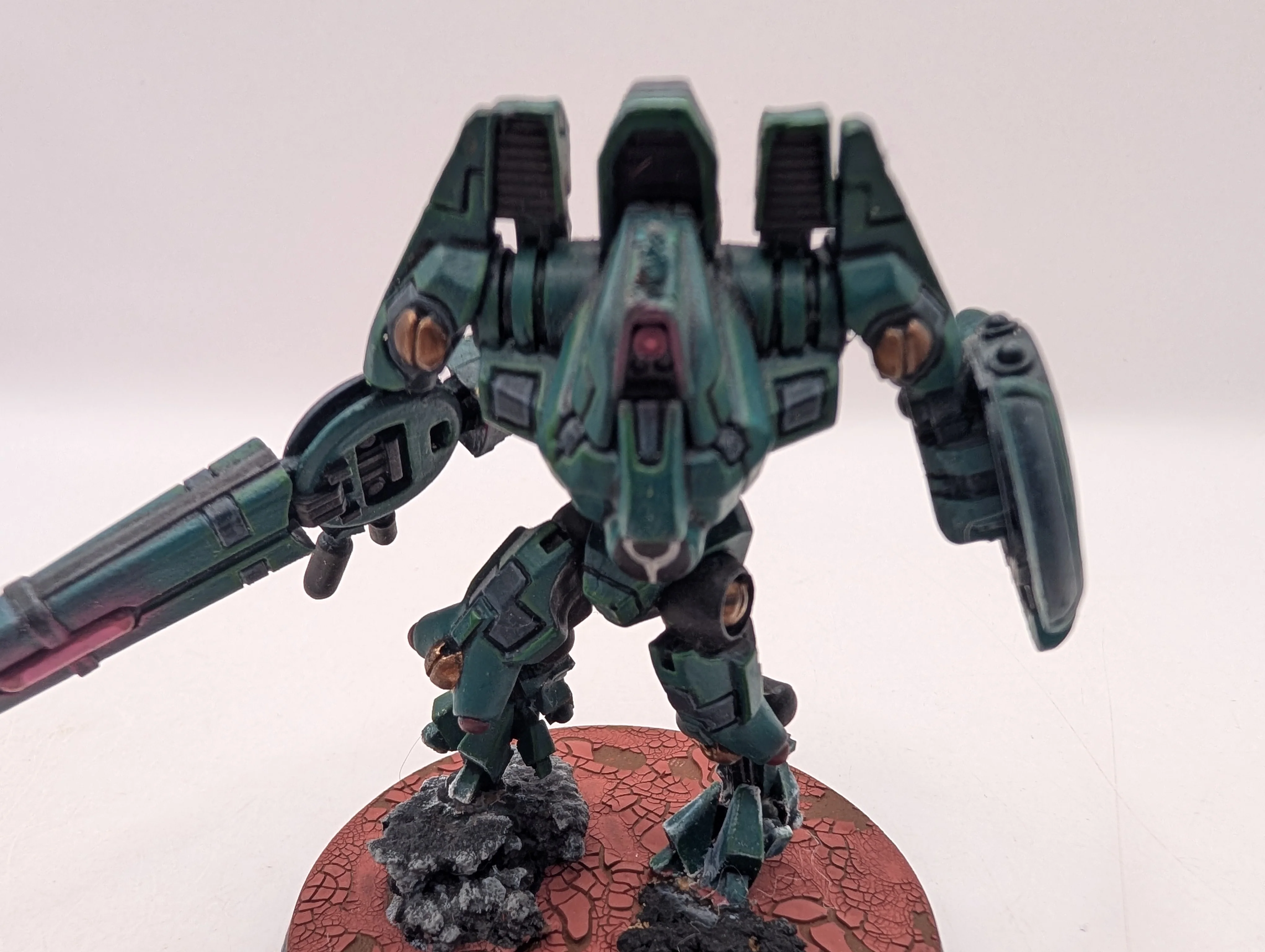 Warhammer 40k T'au Shas'o R'alai Commander - Painted BH096 - Image 5