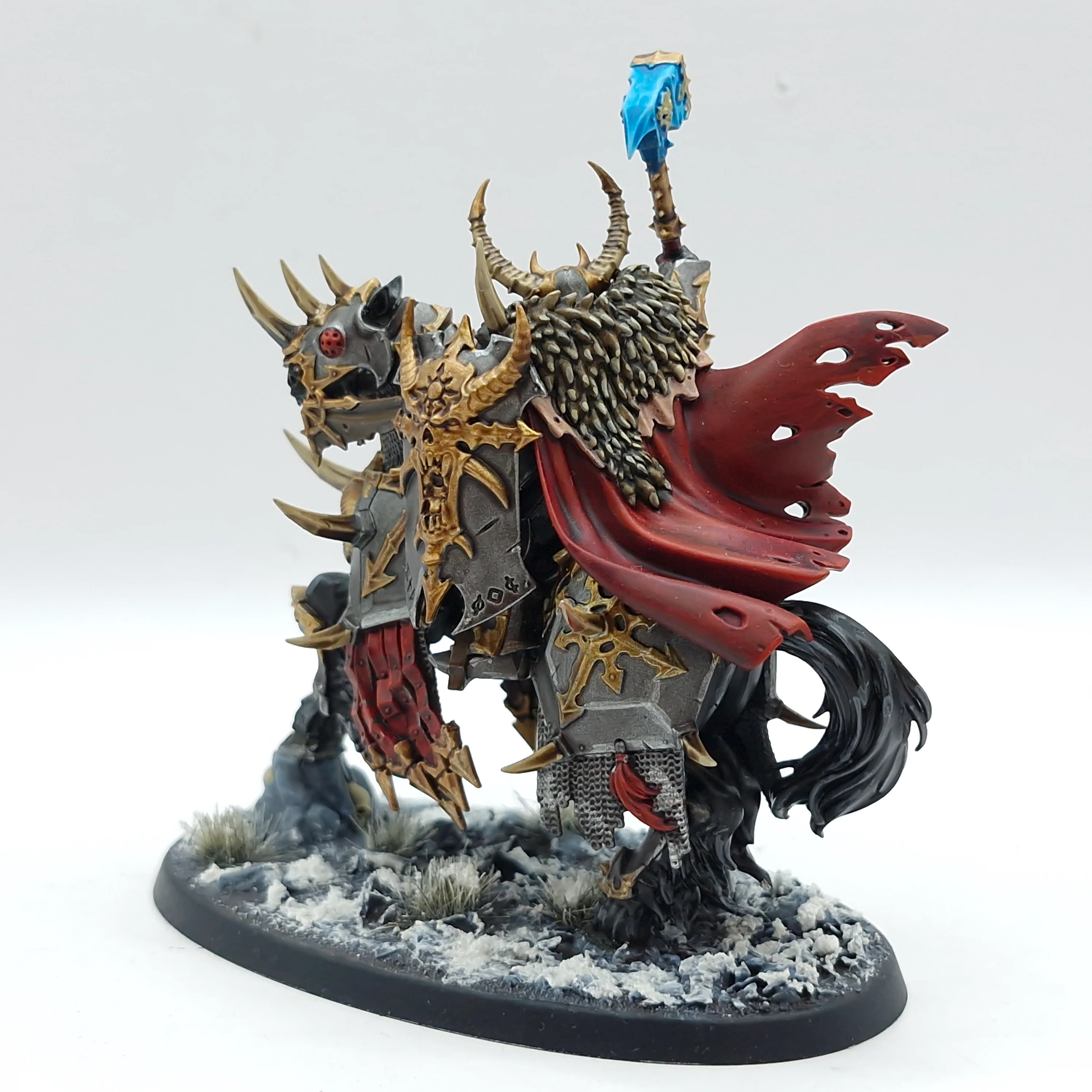 Warhammer Age of Sigmar: Slaves to Darkness Chaos Lord on Daemonic Mount - Well Painted (BH184) - Image 4