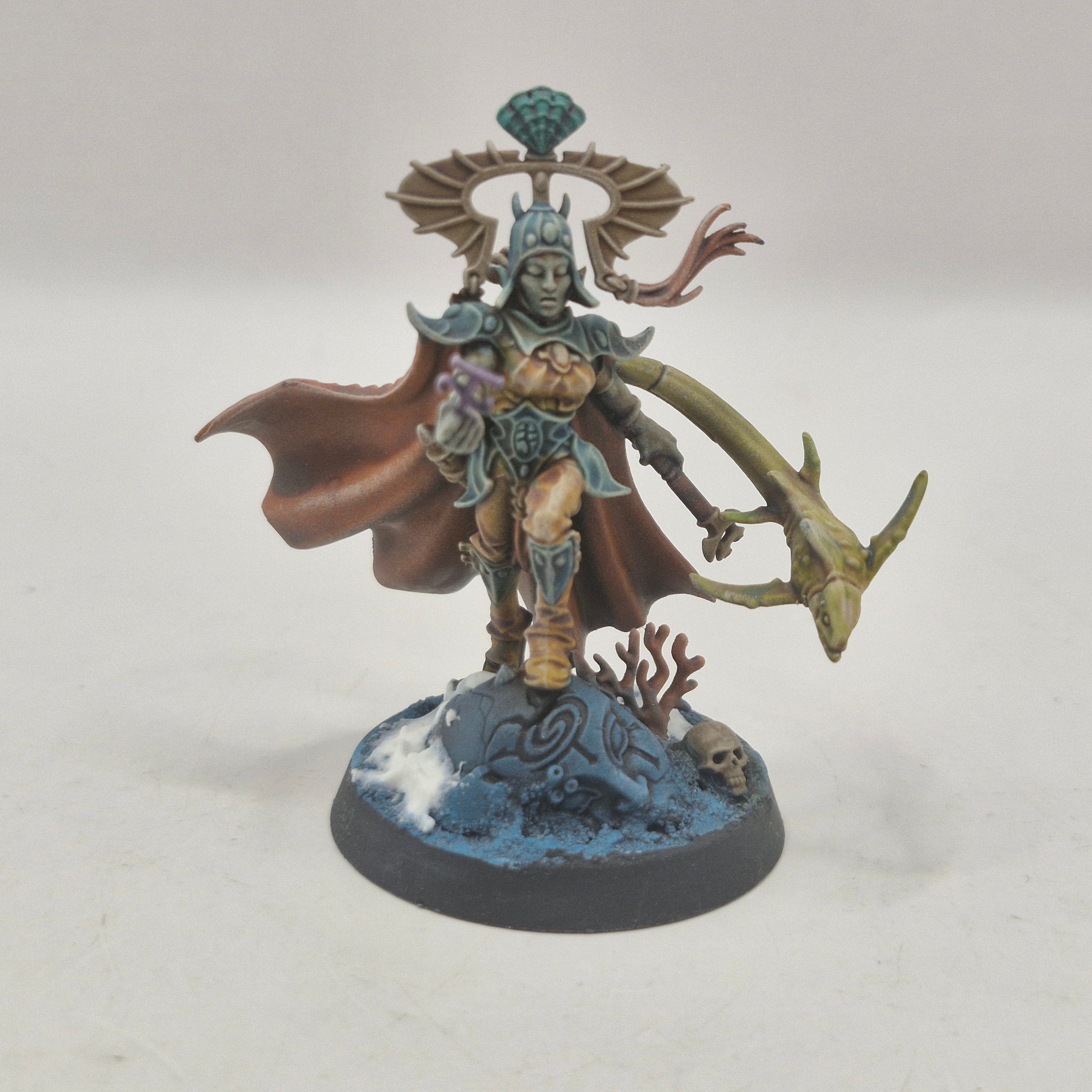 Warhammer Age of Sigmar Idoneth Deepkin Isharann Tidecaster - Painted AJ065