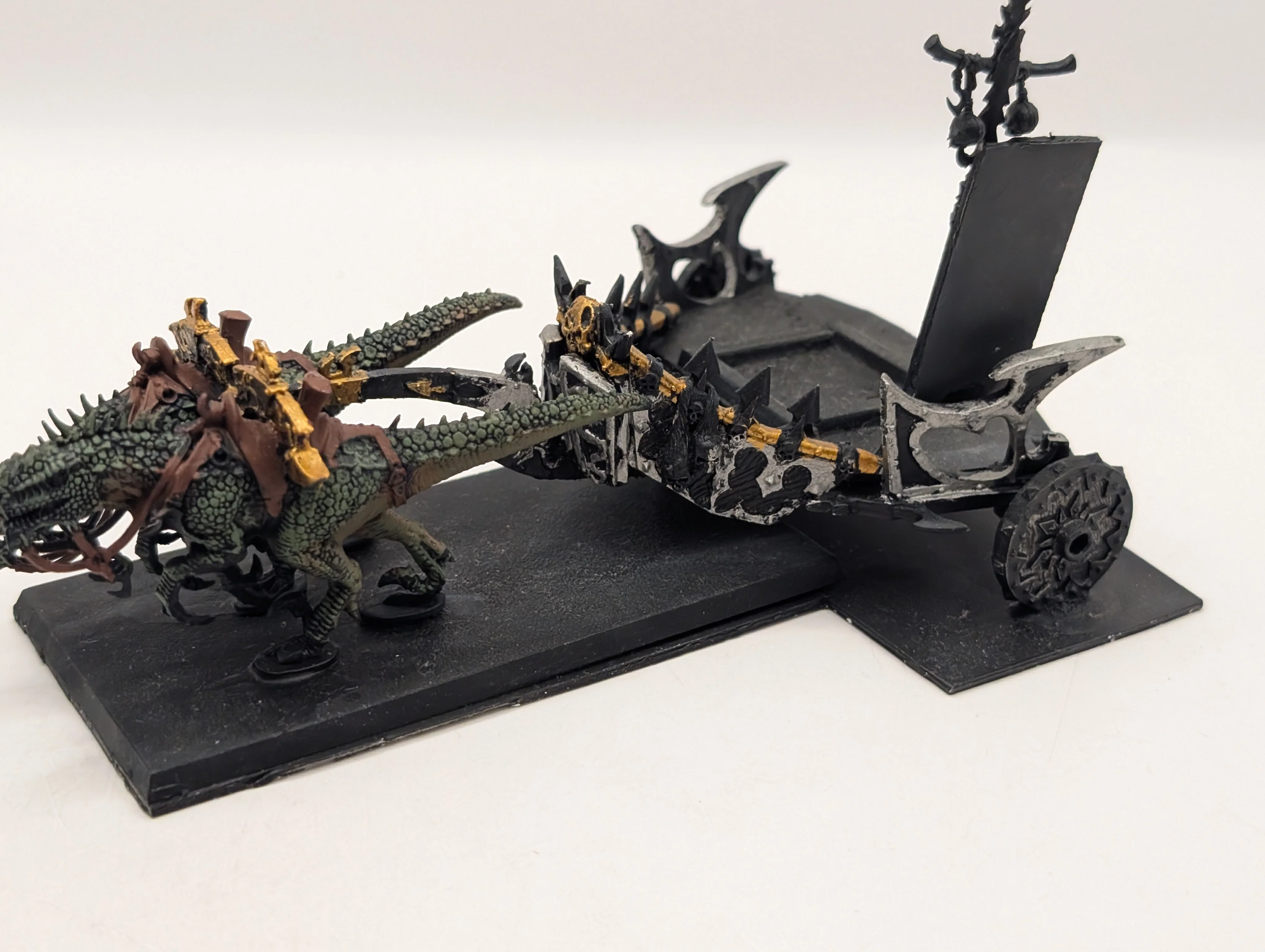 Warhammer Fantasy Dark Elves Cold One Chariot - Converted BF032 - Image 2